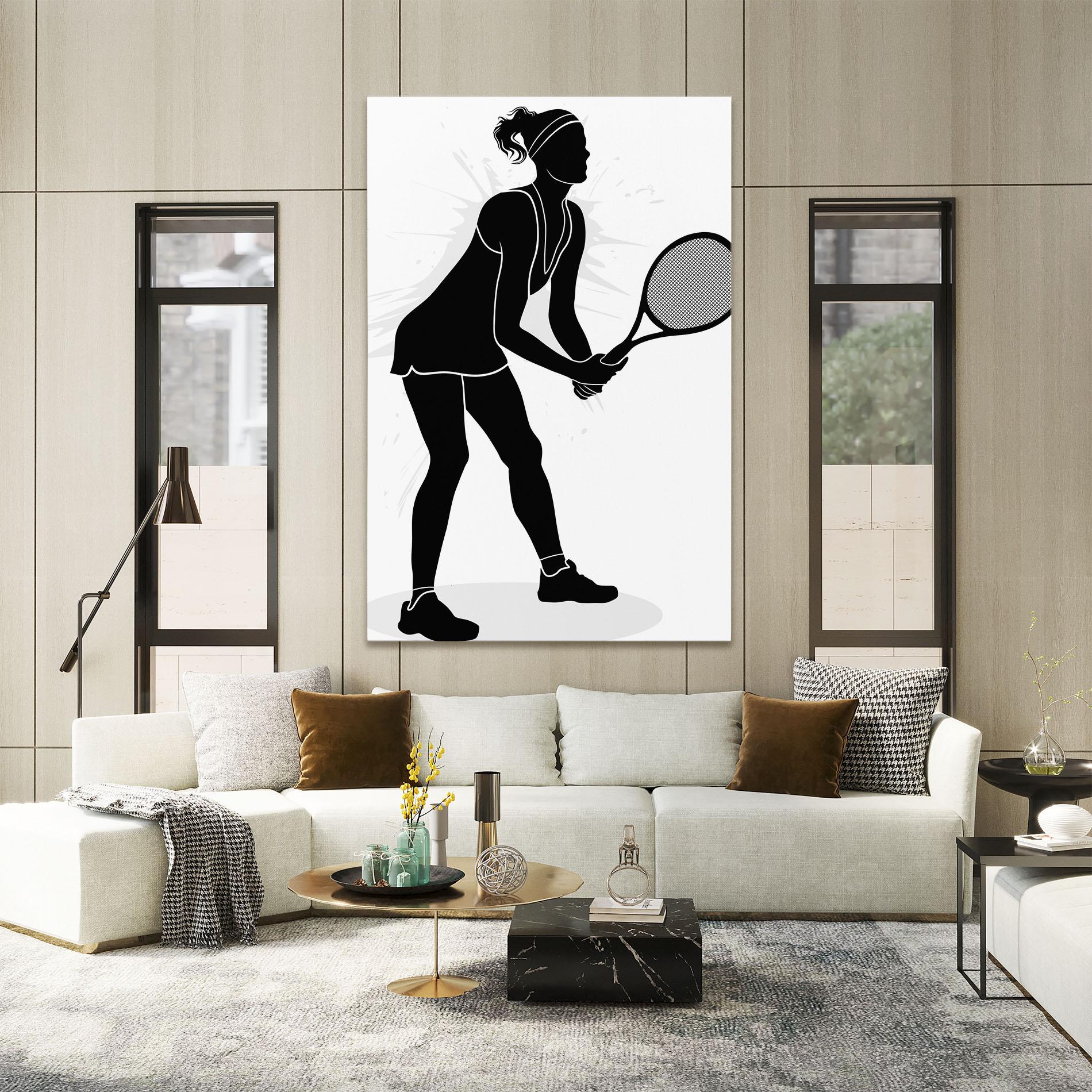Obraz na Płótnie Female Tennis Player mockup 2