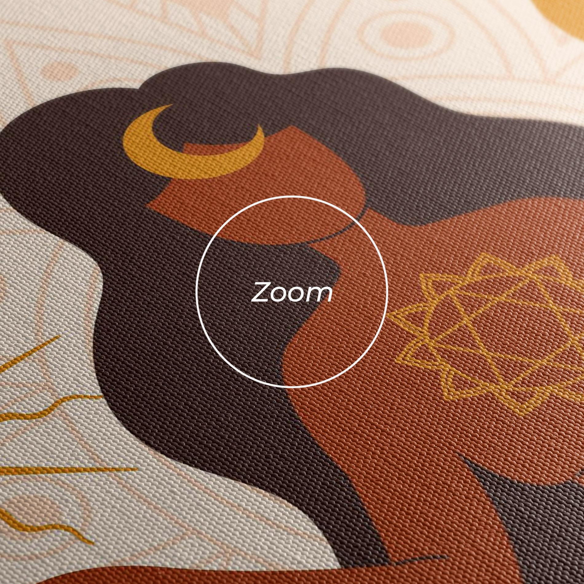 Obraz na Płótnie Moon Sun Meditation mockup 3