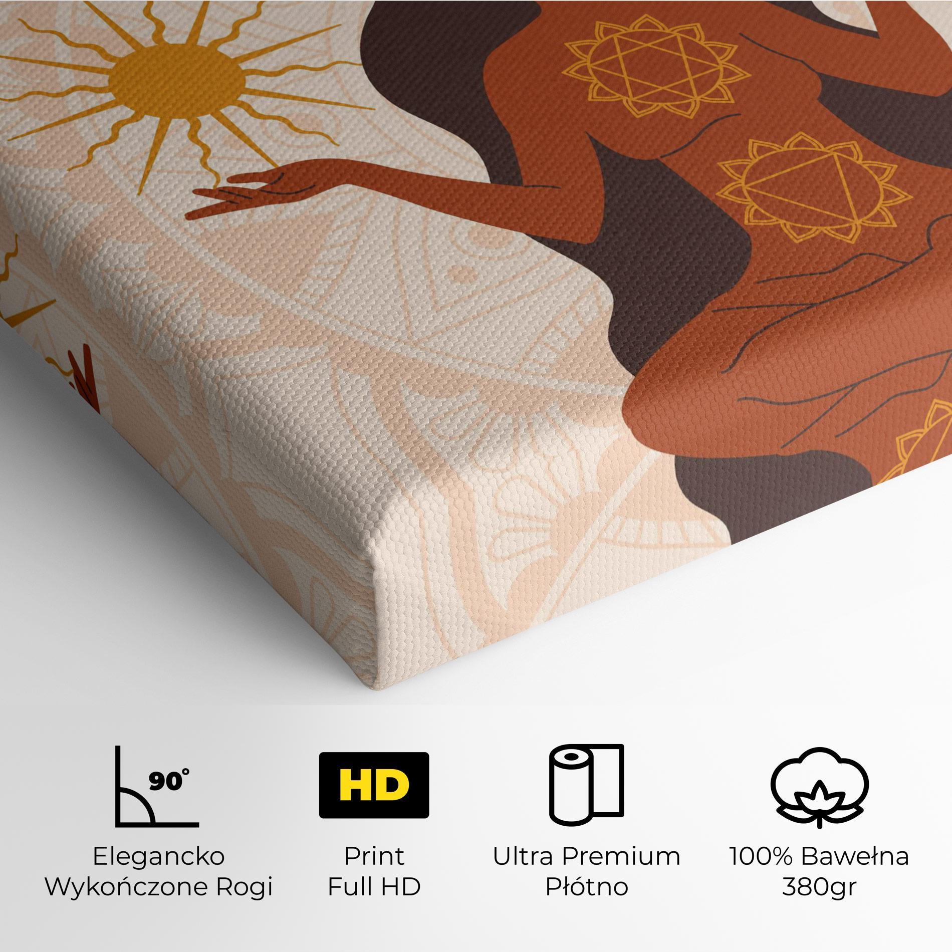 Obraz na Płótnie Moon Sun Meditation mockup 4