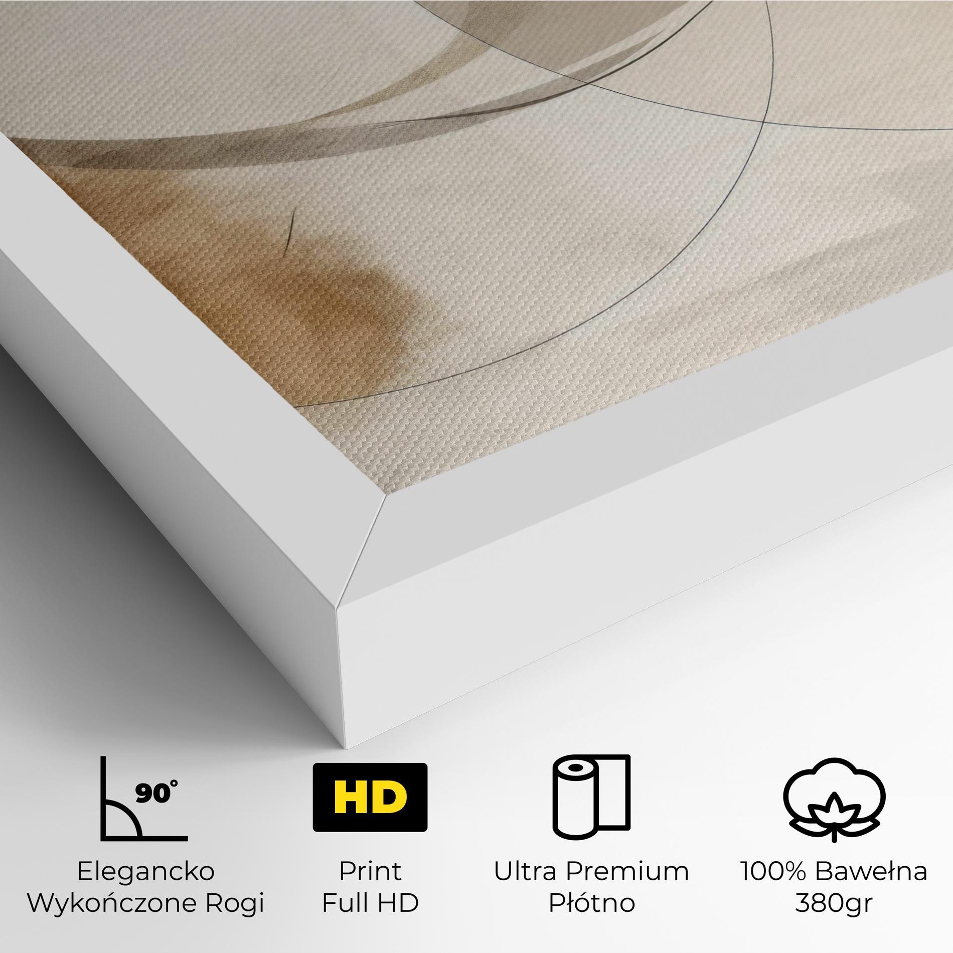 Obraz na Płótnie Abstract Circle Painting mockup 4