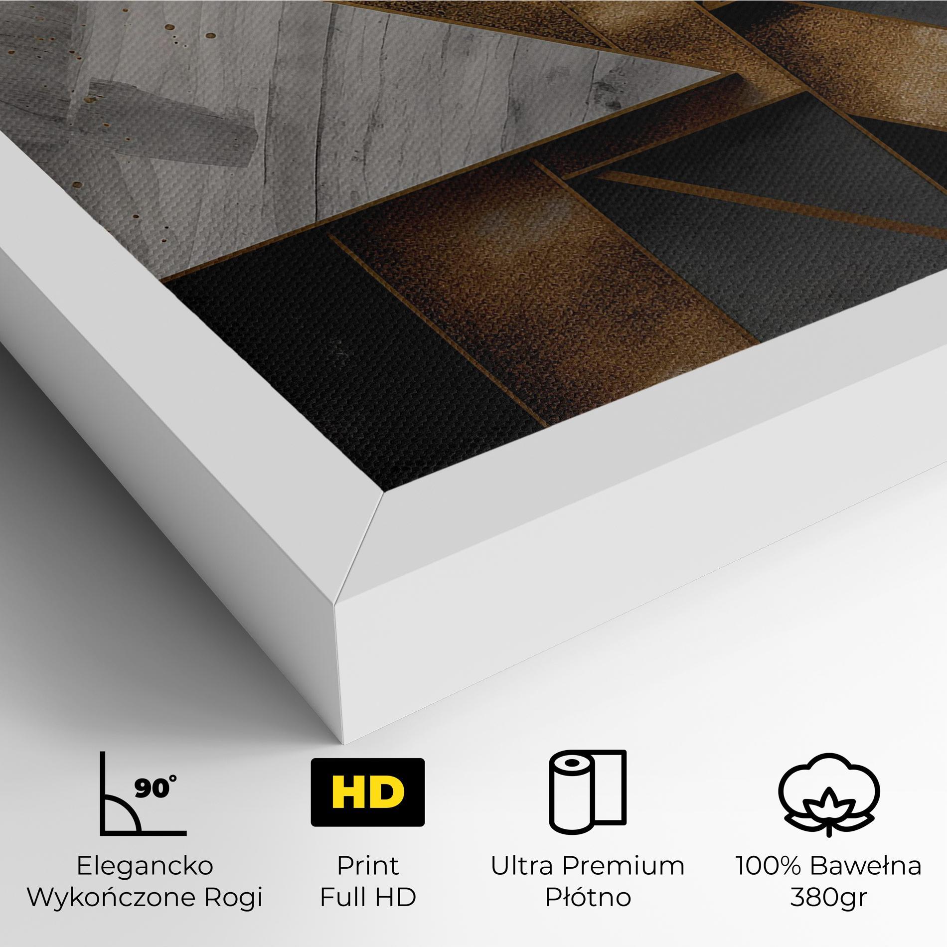 Obraz na Płótnie Abstract Gold Square mockup 4