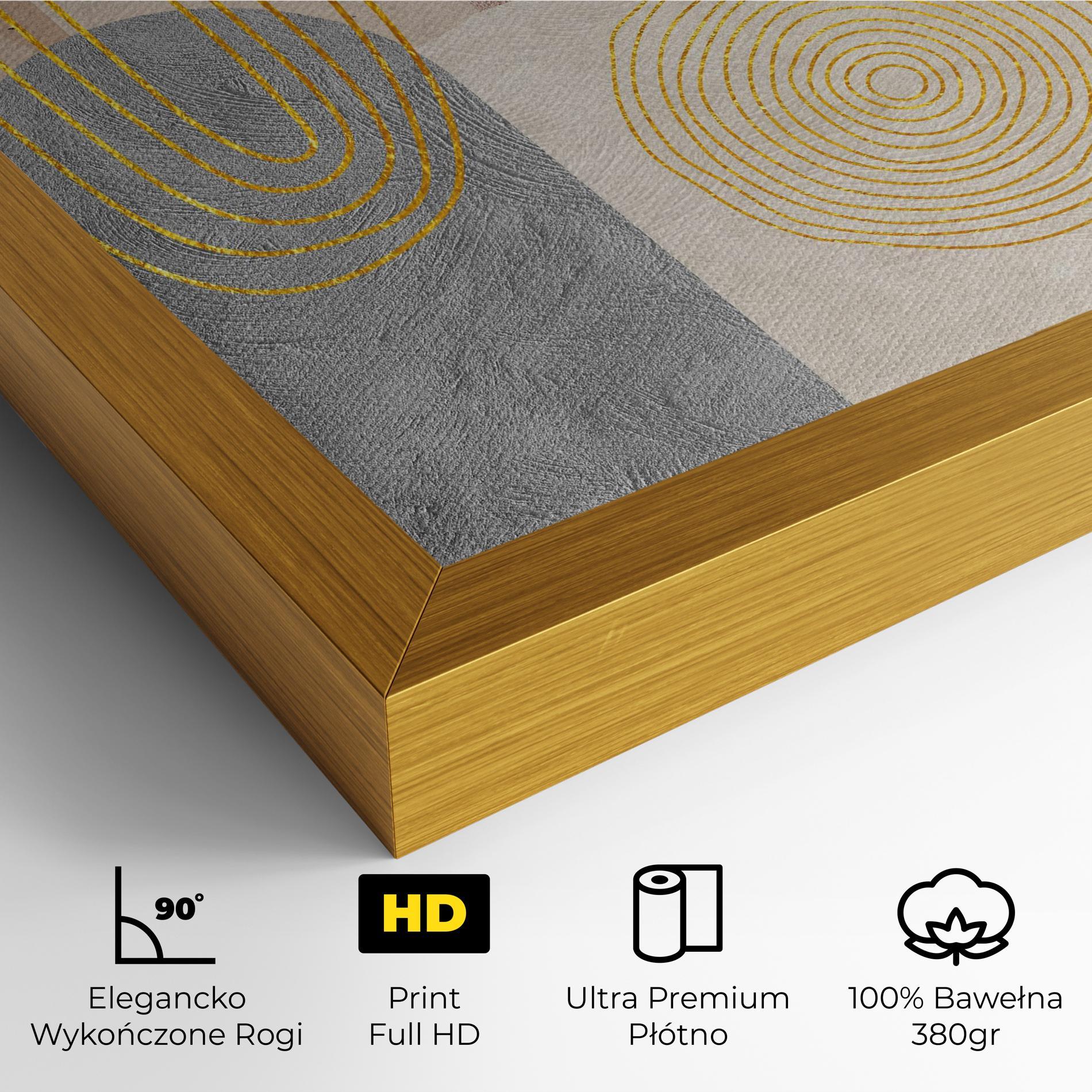 Obraz na Płótnie Gray Orange Painting mockup 4