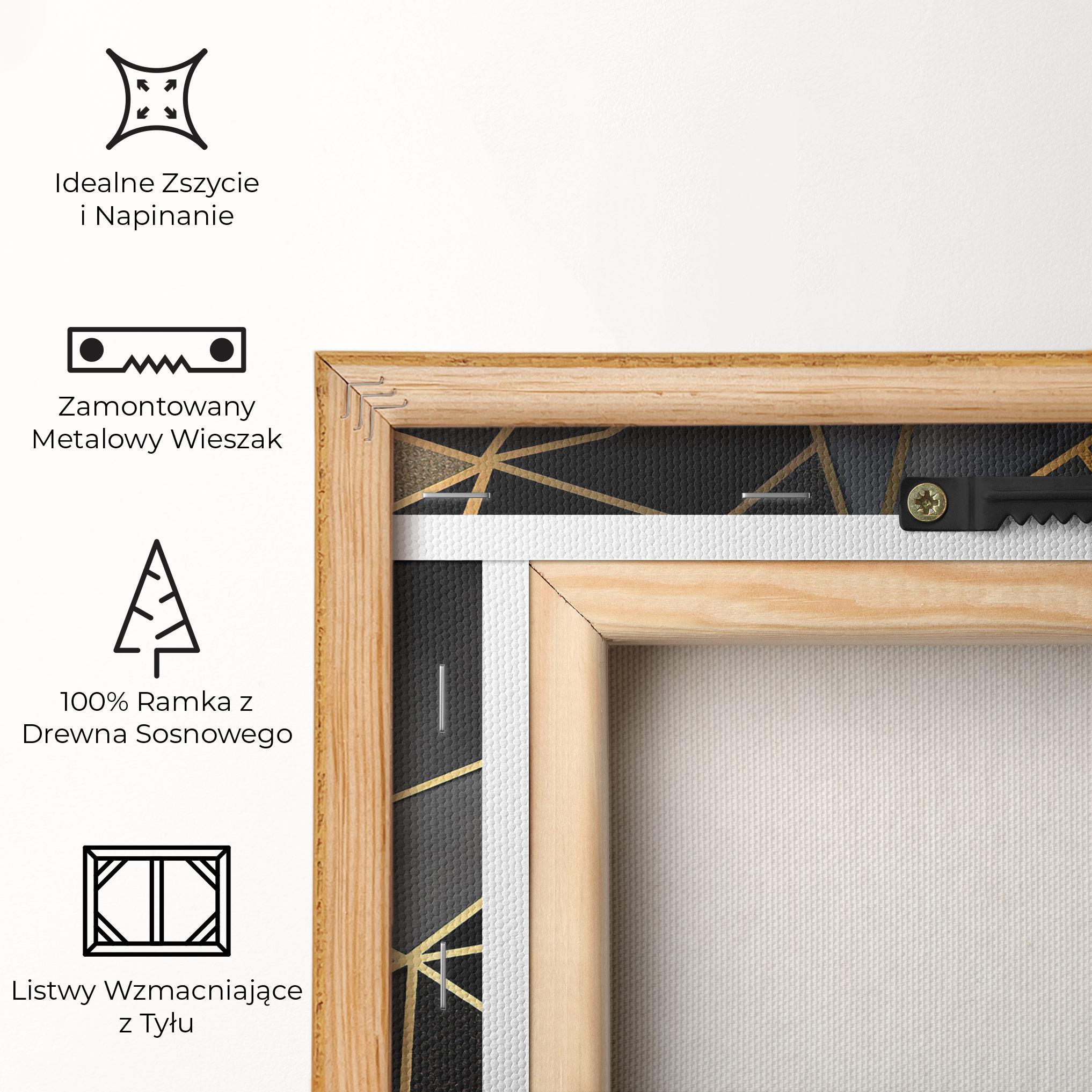 Obraz na Płótnie Abstract Golden Art mockup 5