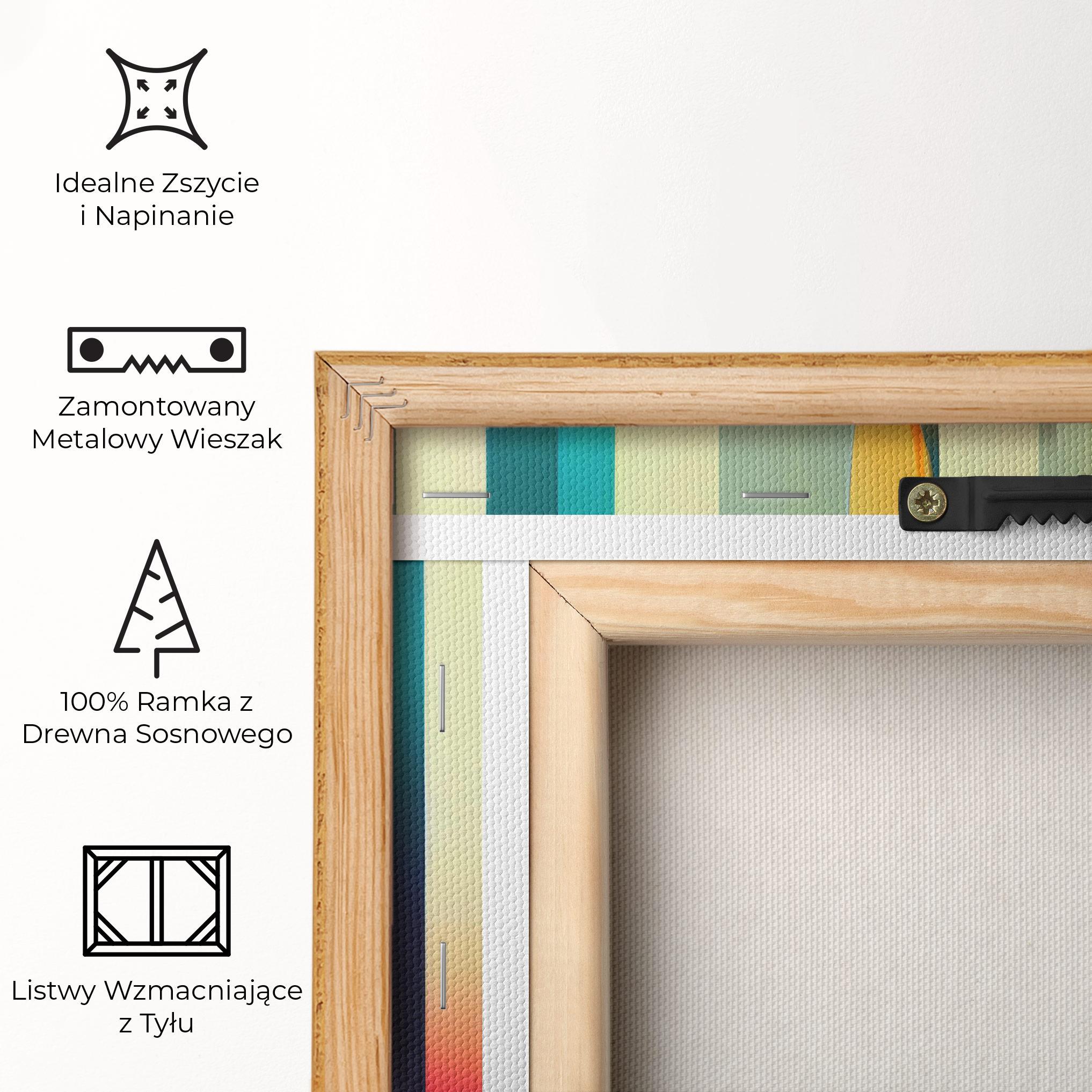 Obraz na Płótnie Colorful Geometric Background mockup 5