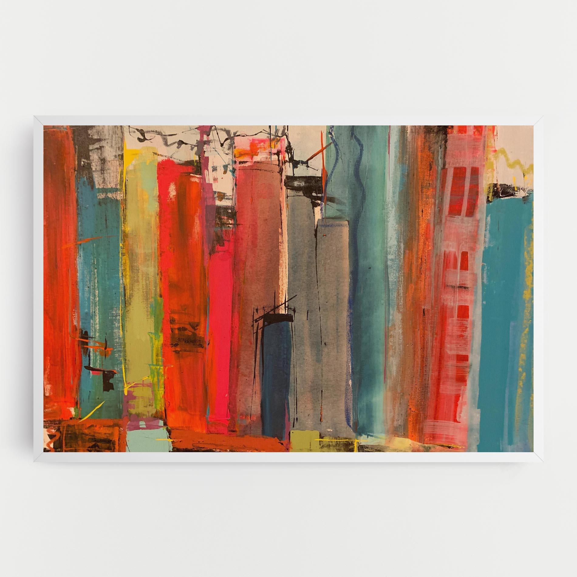 Obraz na Płótnie Abstract Buildings mockup 0