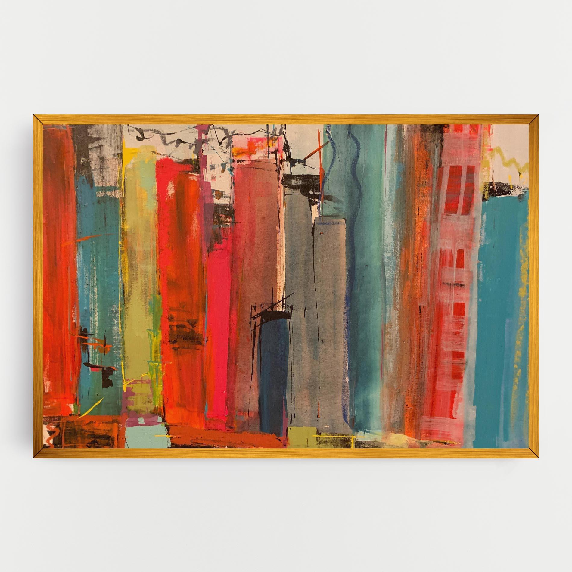 Obraz na Płótnie Abstract Buildings mockup 0