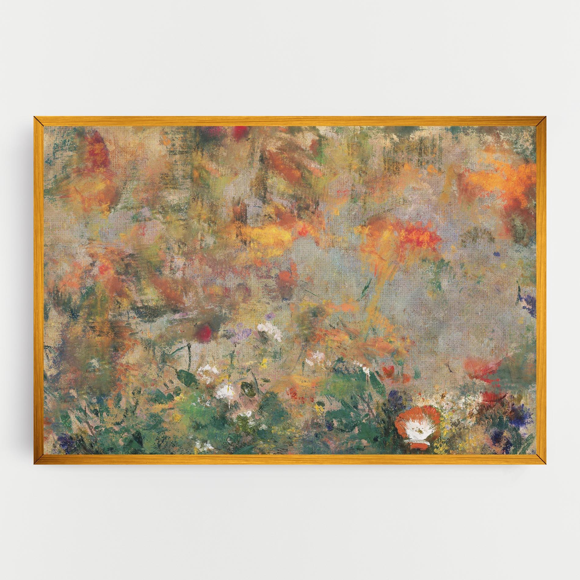 Obraz na Płótnie Abstract Flowers mockup 0