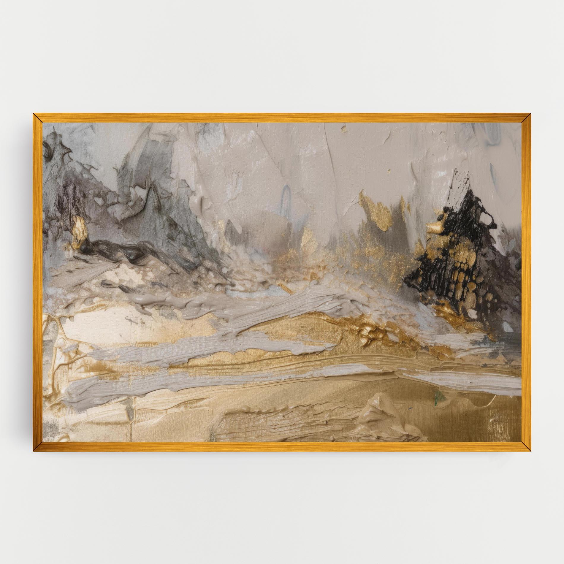 Obraz na Płótnie Abstract White Waves mockup 0