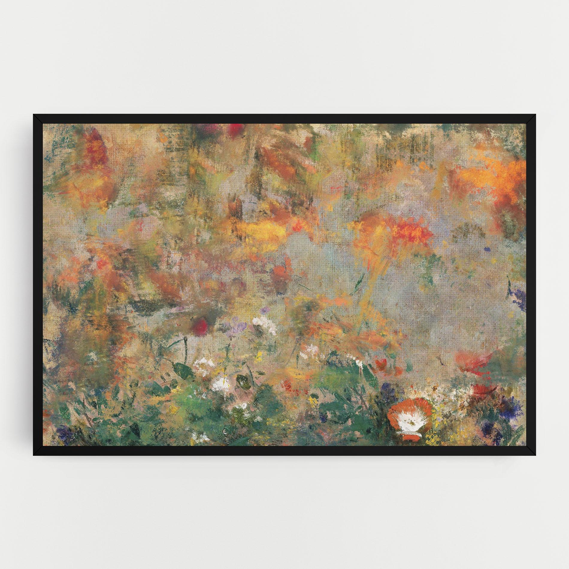 Obraz na Płótnie Abstract Flowers mockup 0