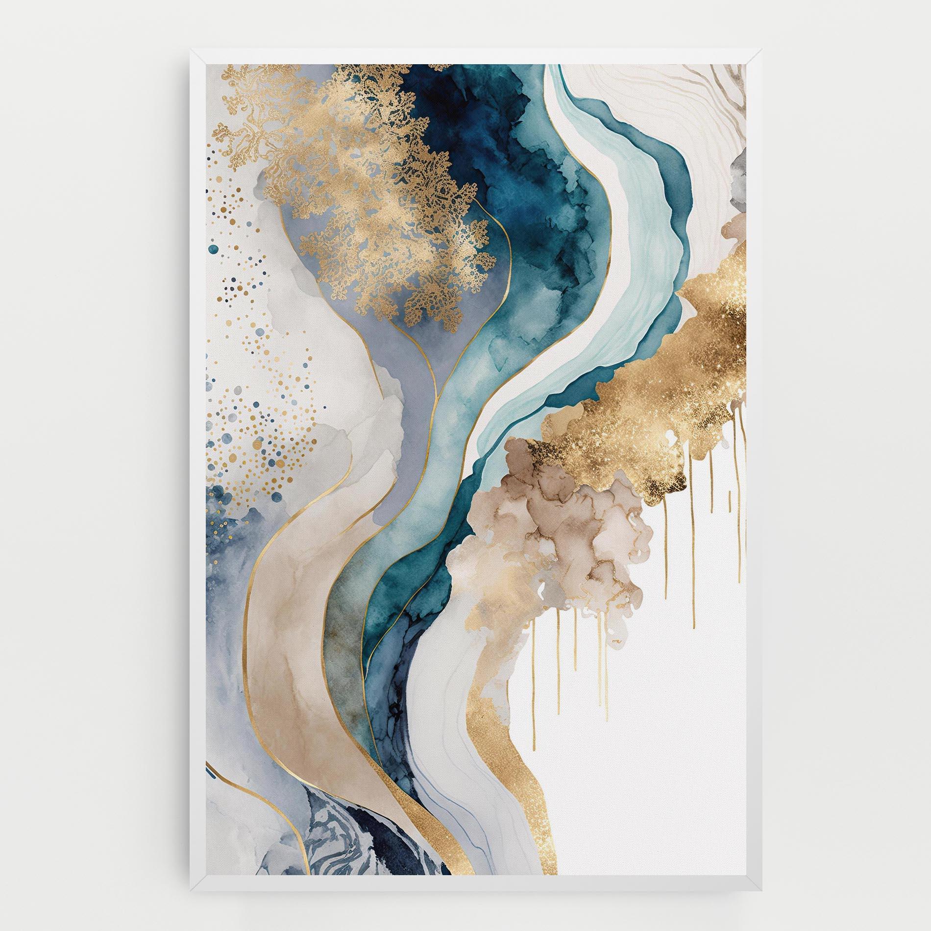 Obraz na Płótnie Light Blue Waves mockup 0