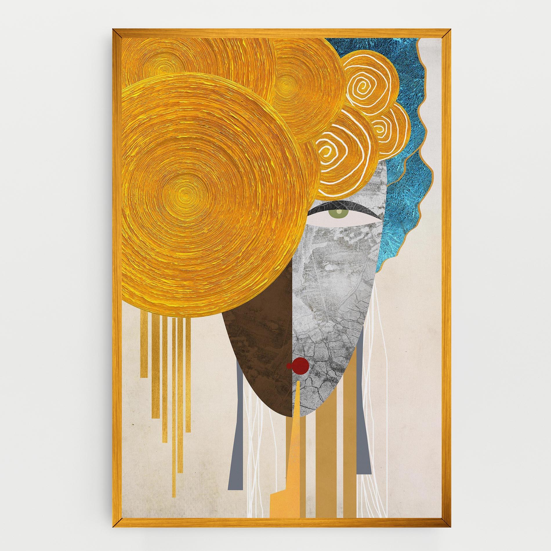 Obraz na Płótnie Abstract Grey Face 1 mockup 0