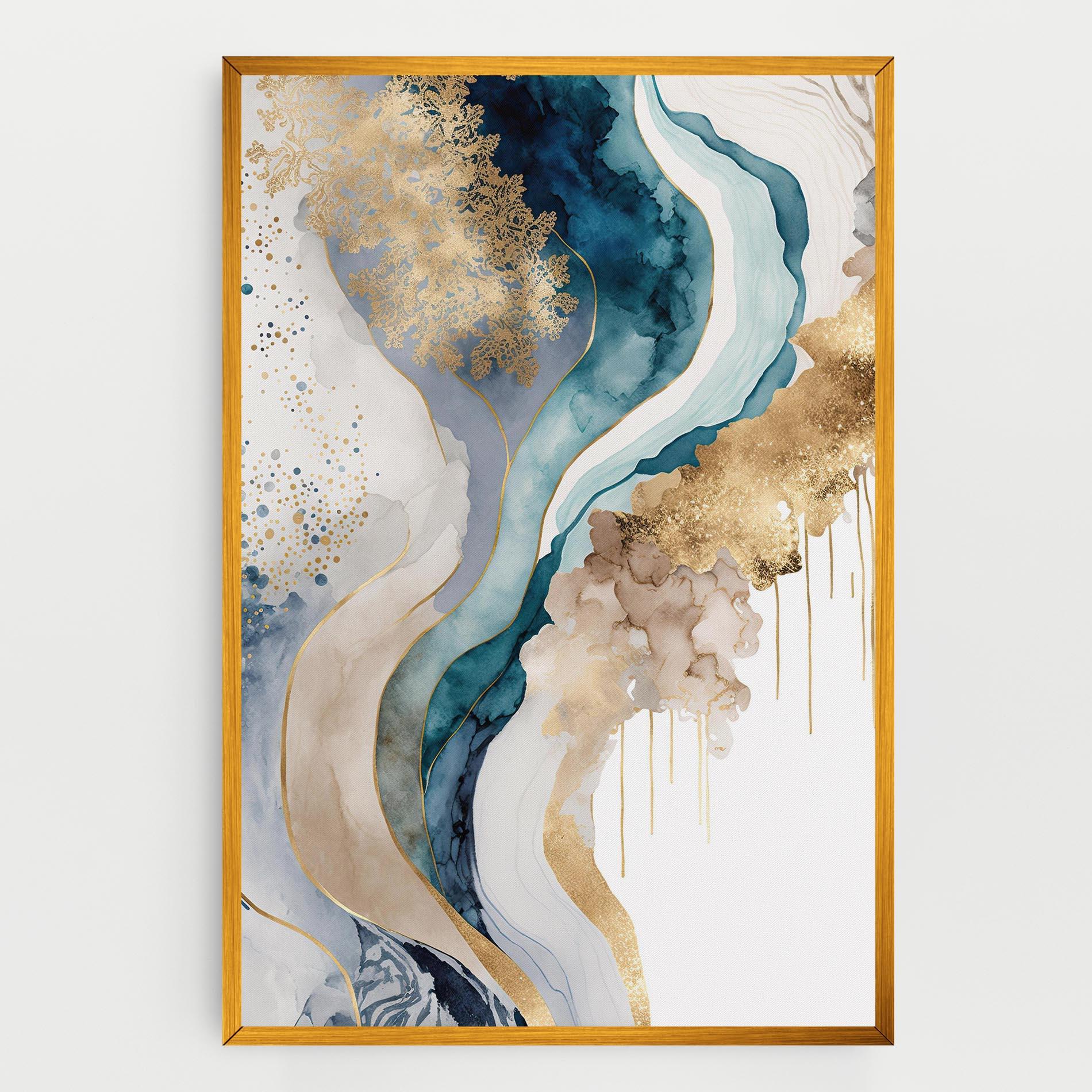 Obraz na Płótnie Light Blue Waves mockup 0