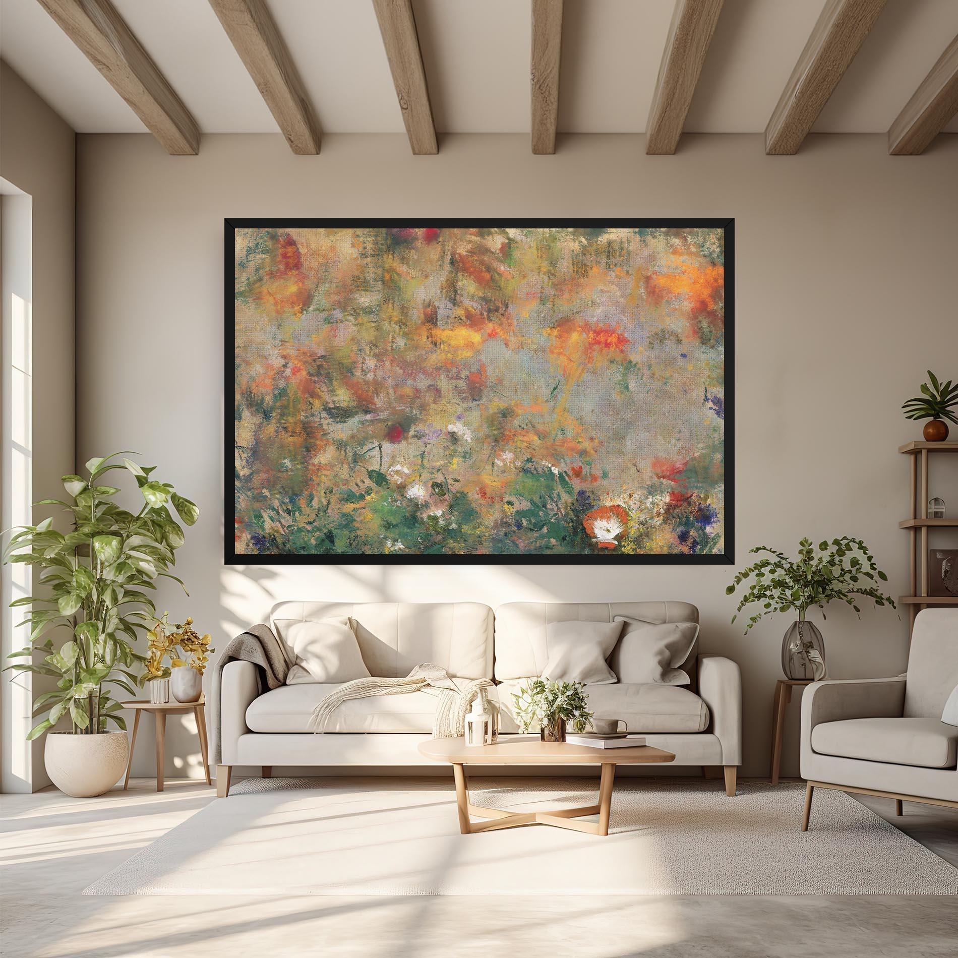 Obraz na Płótnie Abstract Flowers mockup 6