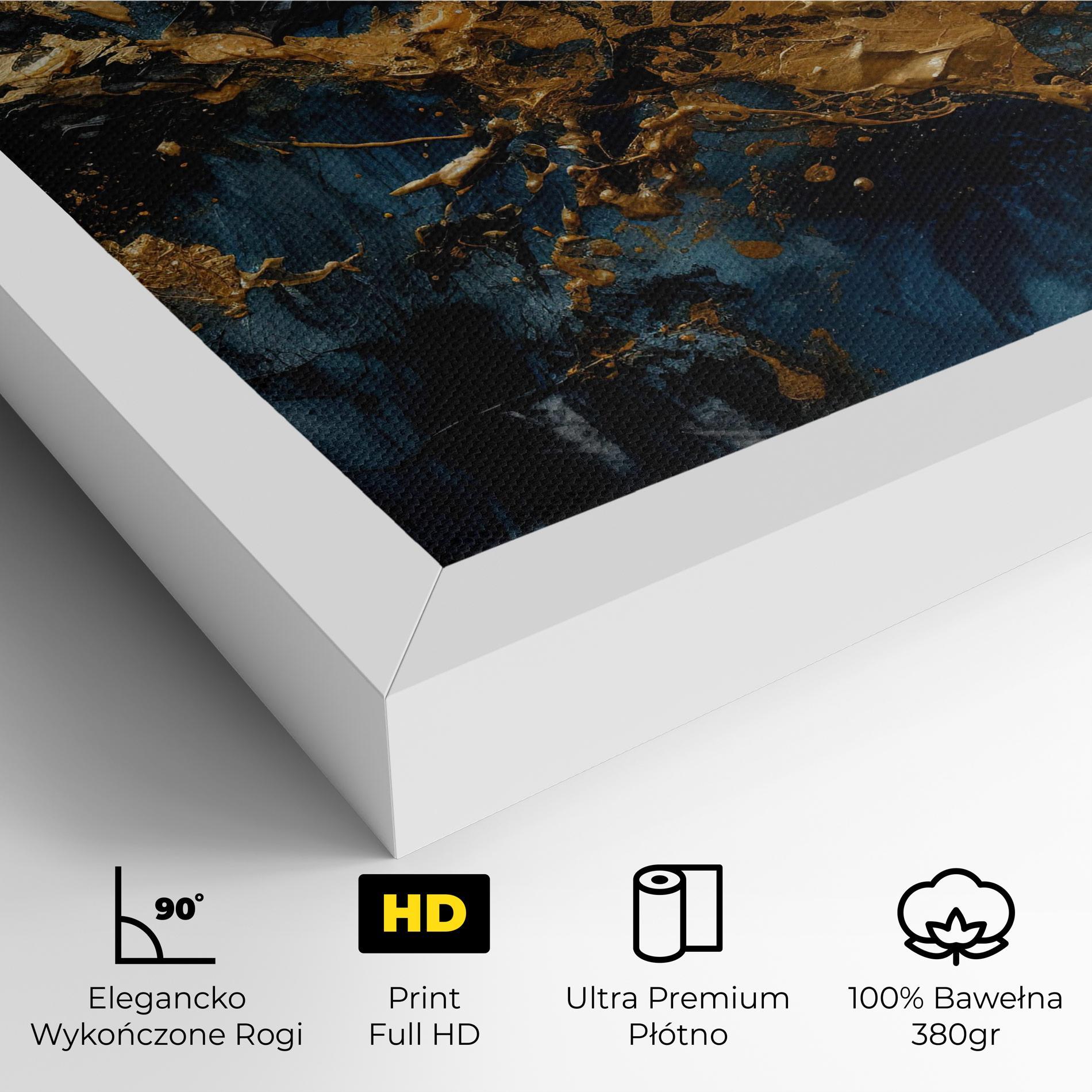 Obraz na Płótnie Gold Explosion mockup 4