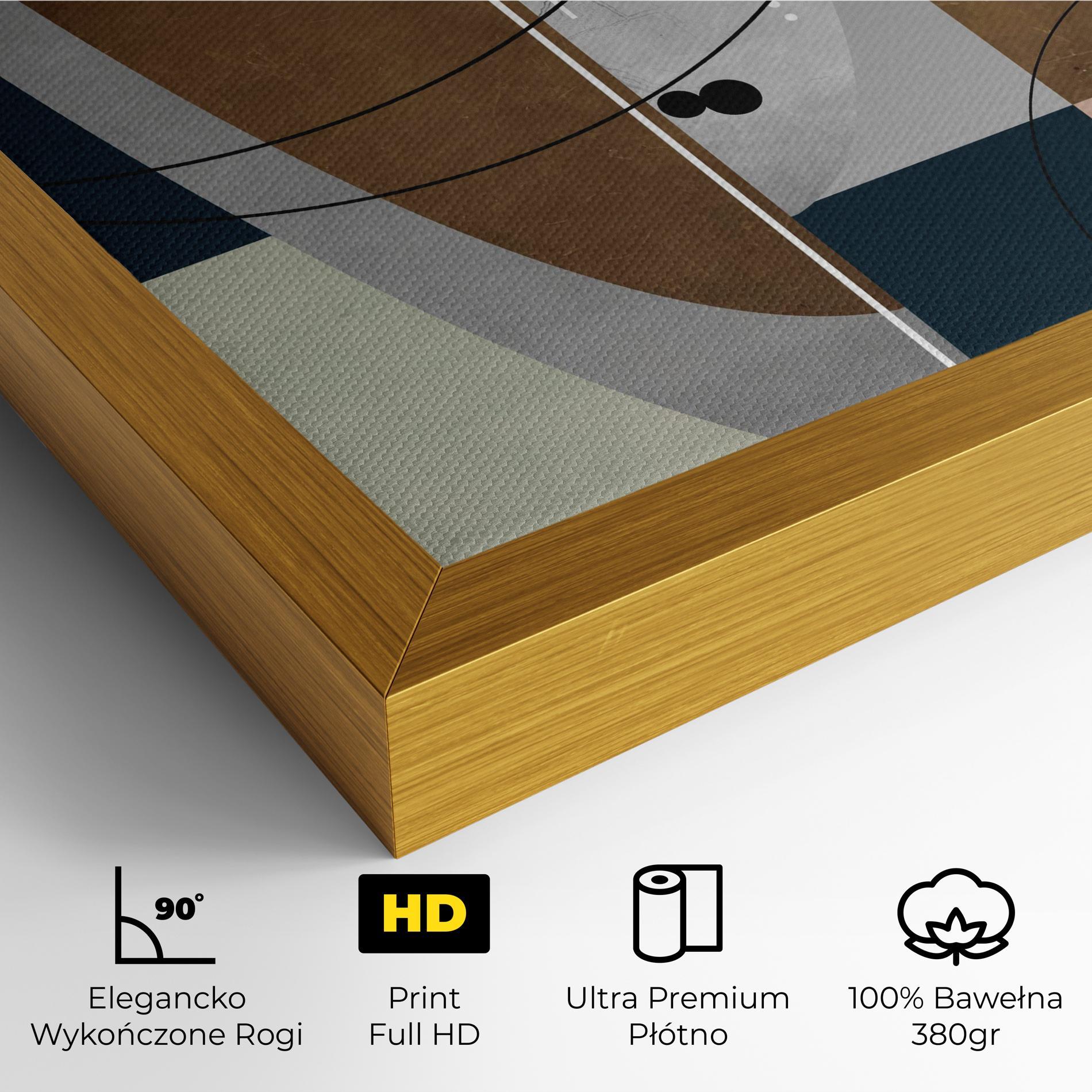 Obraz na Płótnie Abstract Brown Face mockup 4