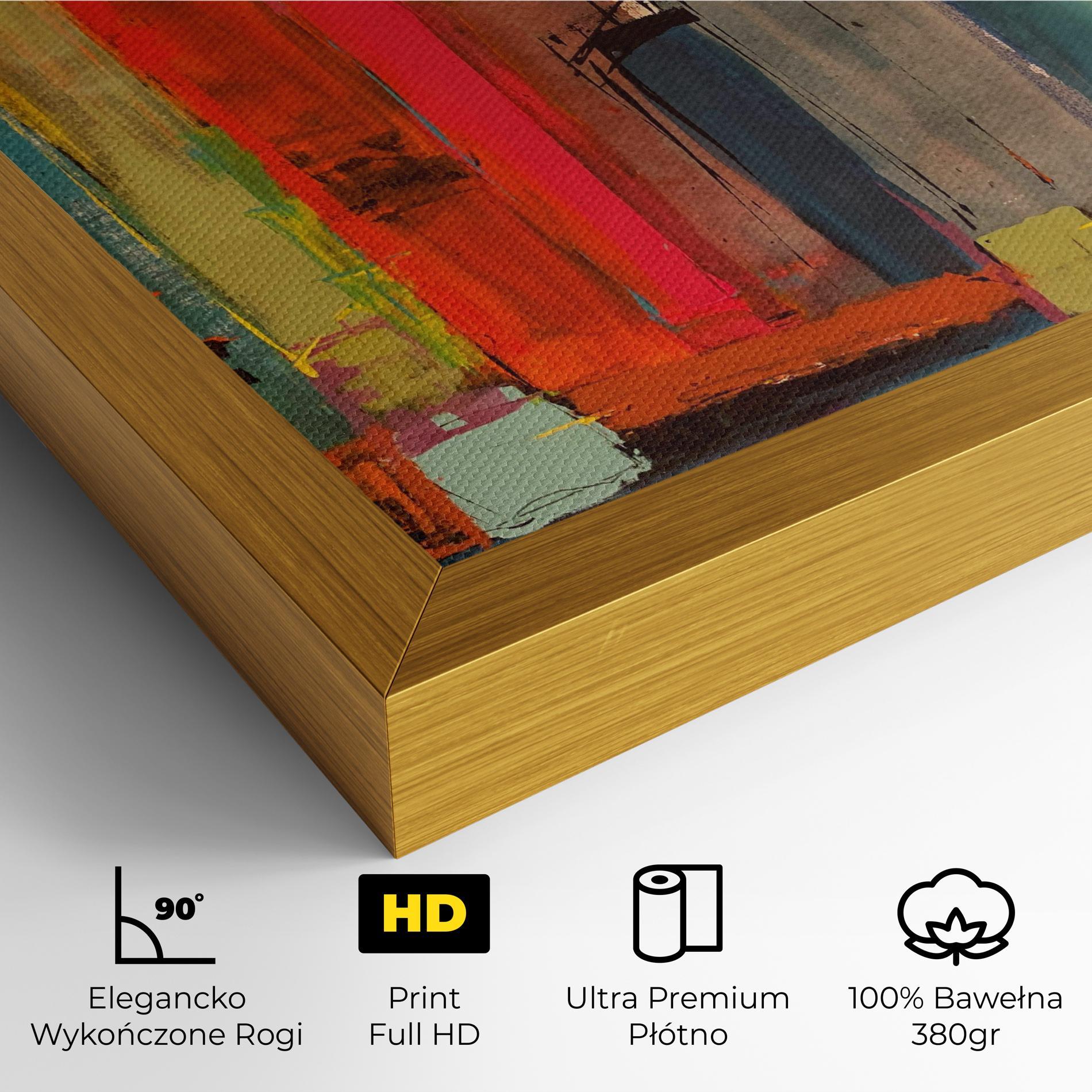 Obraz na Płótnie Abstract Buildings mockup 4