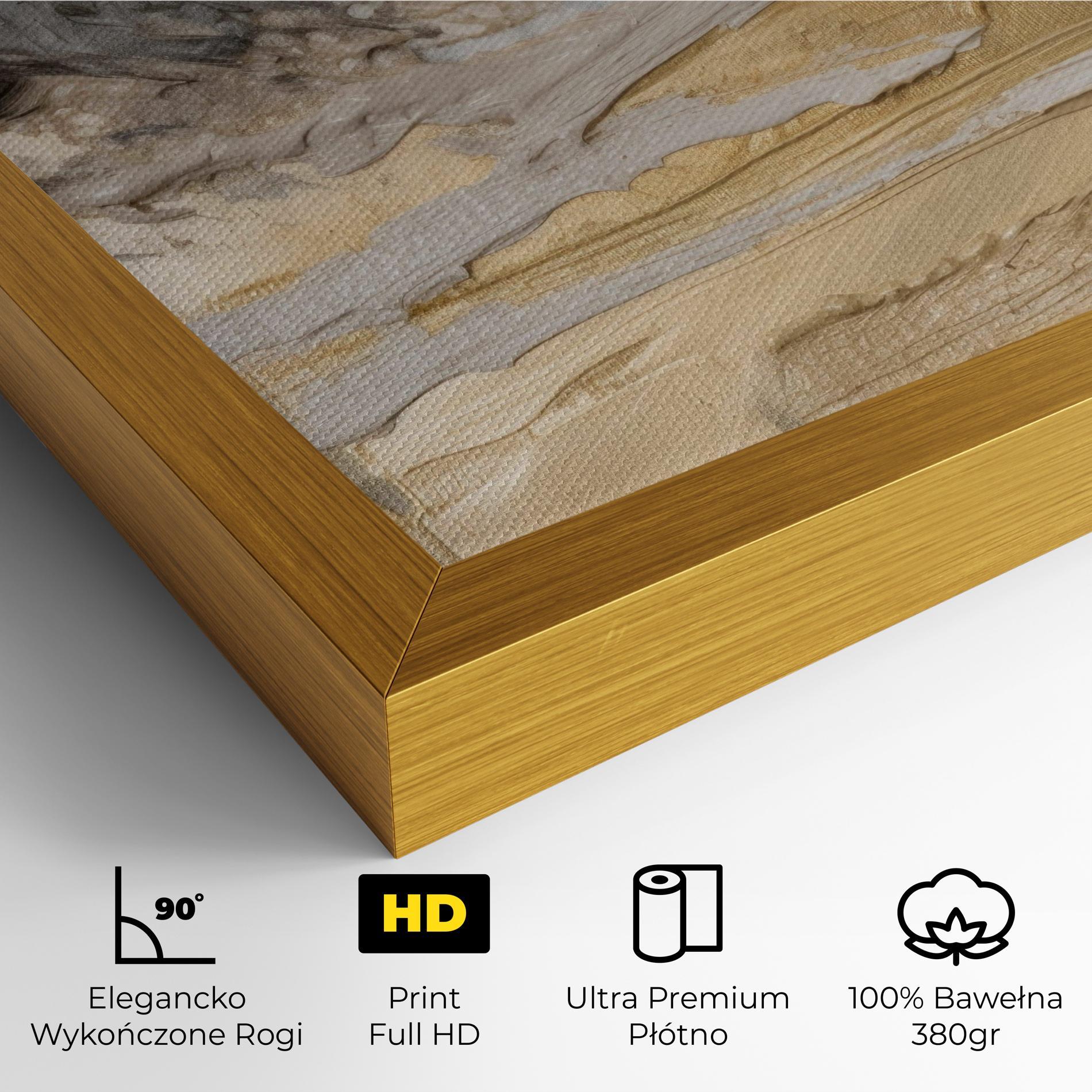 Obraz na Płótnie Abstract White Waves mockup 4