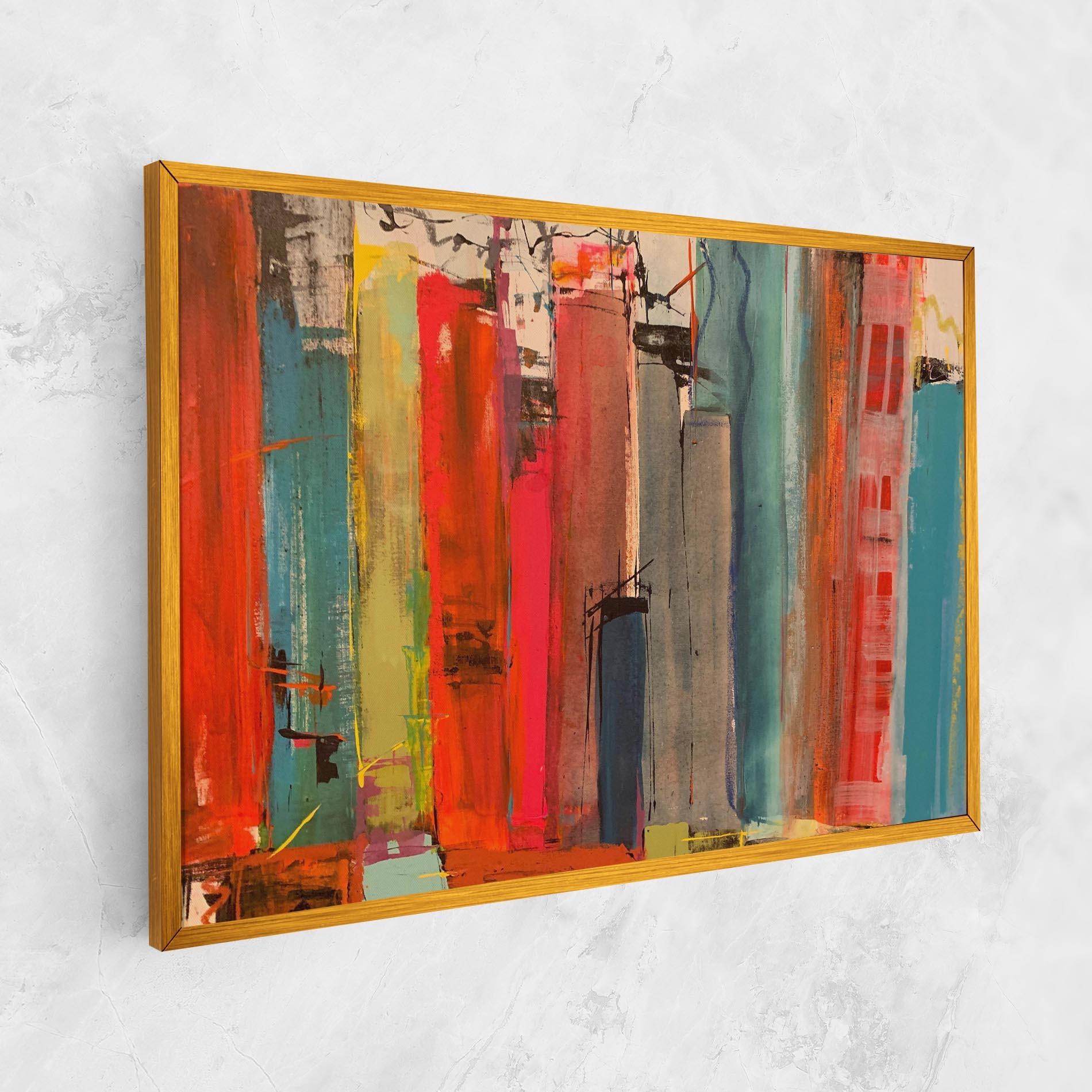 Obraz na Płótnie Abstract Buildings mockup 1