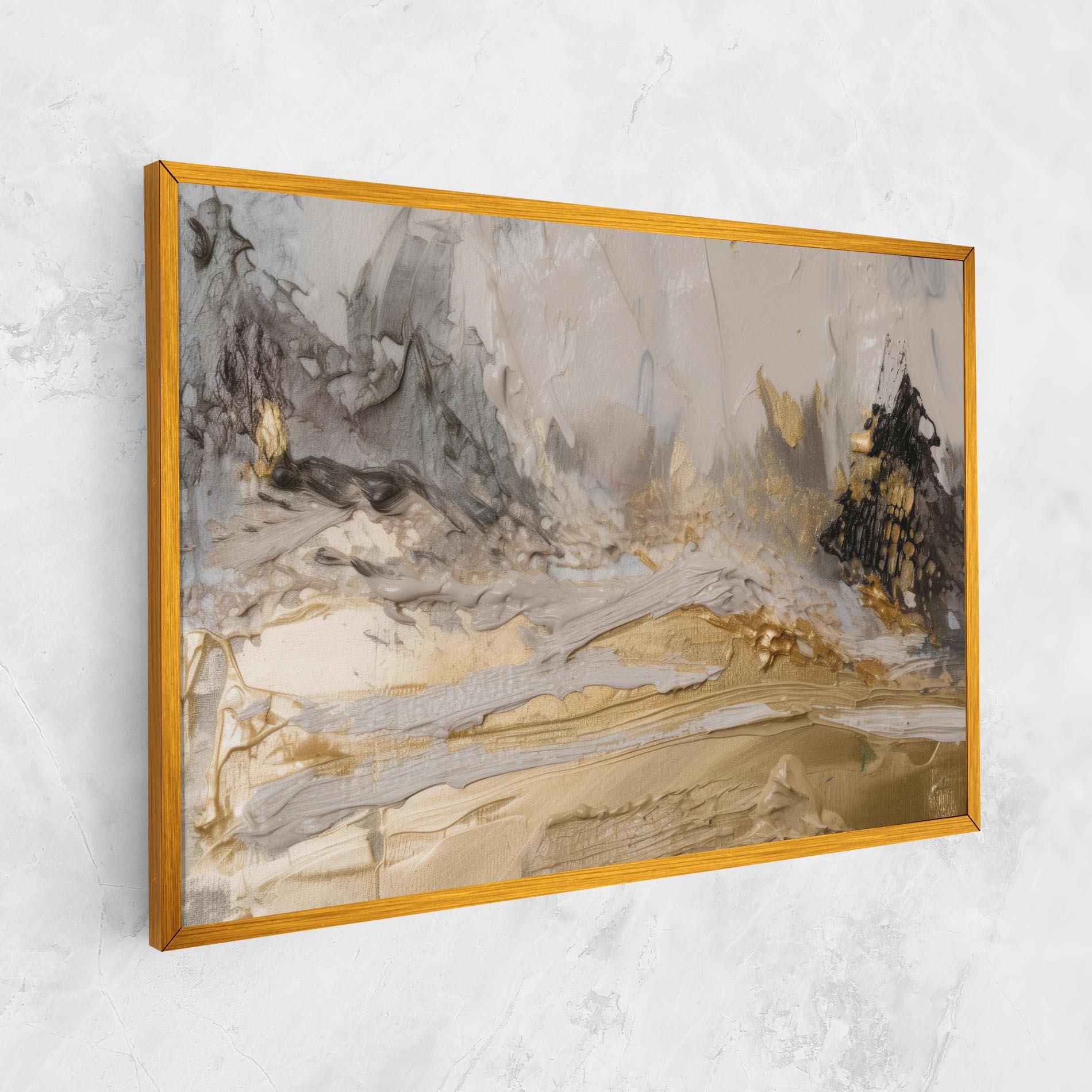 Obraz na Płótnie Abstract White Waves mockup 1