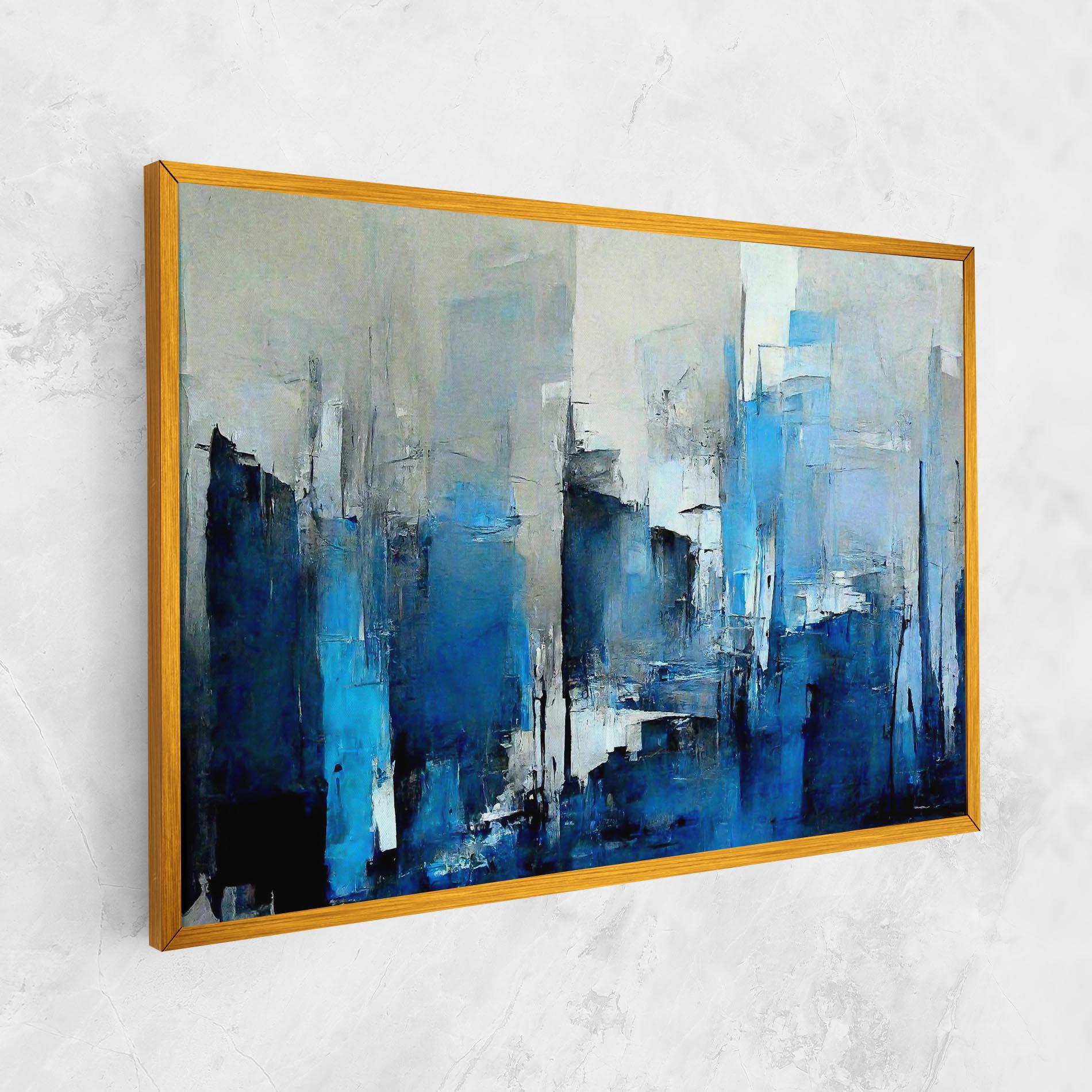 Obraz na Płótnie Blue Gray Color mockup 1