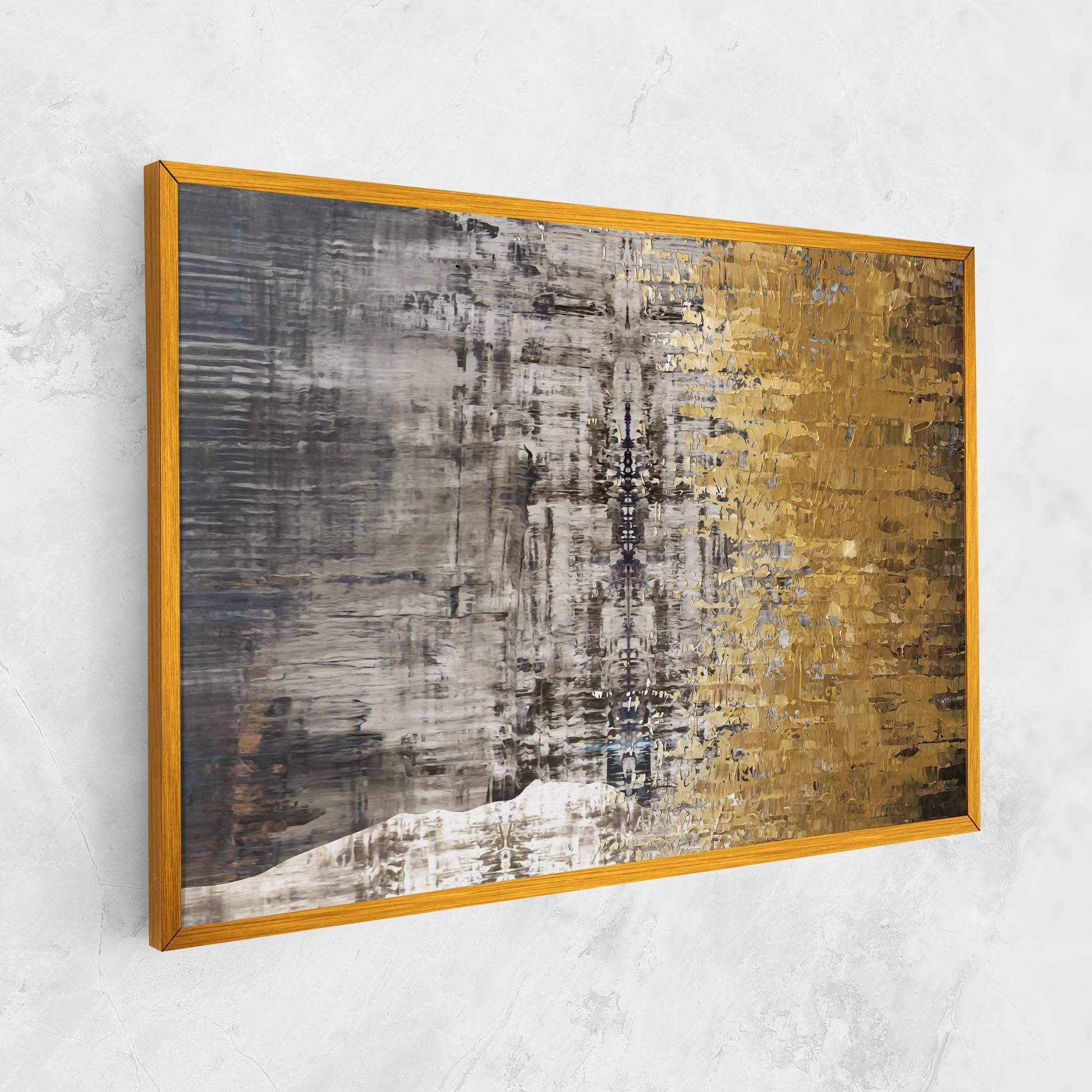 Obraz na Płótnie Gold Oil Paint mockup 1