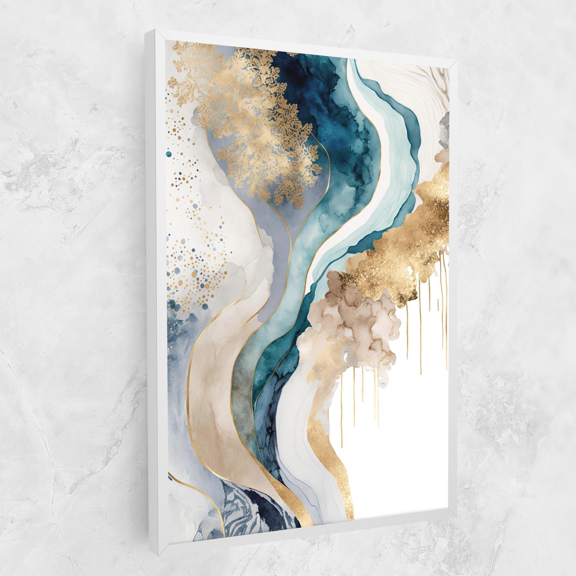 Obraz na Płótnie Light Blue Waves mockup 1