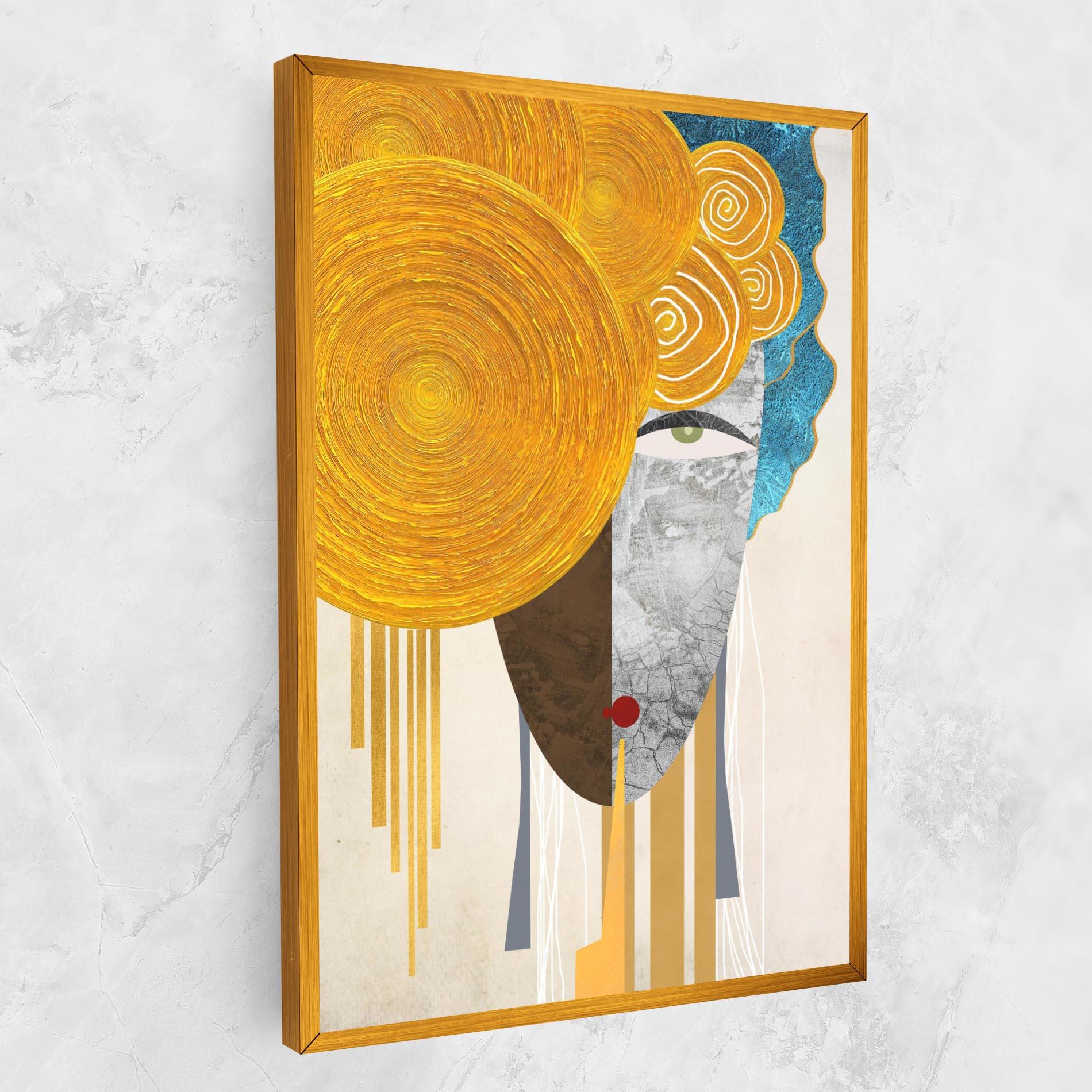 Obraz na Płótnie Abstract Grey Face 1 mockup 1