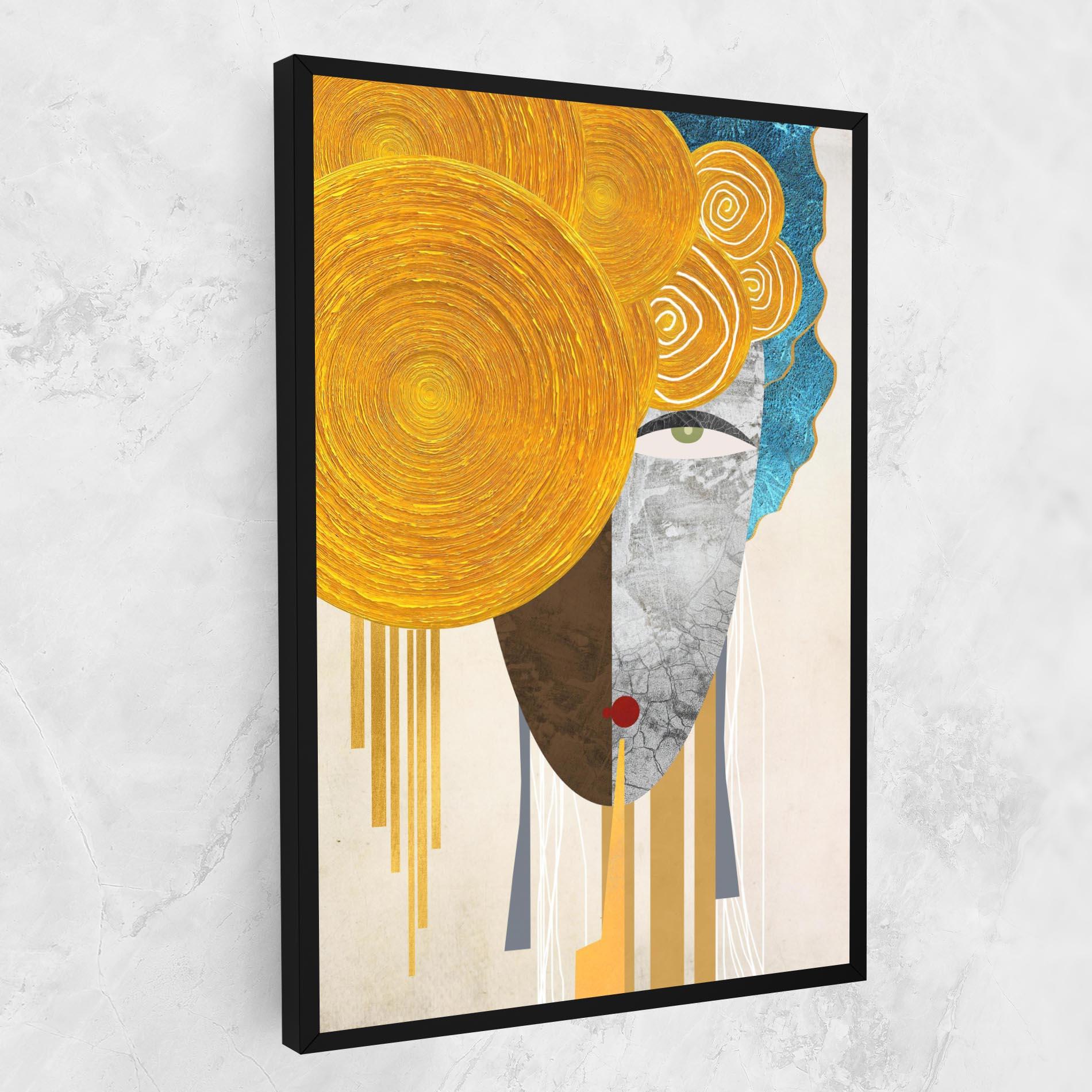 Obraz na Płótnie Abstract Grey Face 1 mockup 1