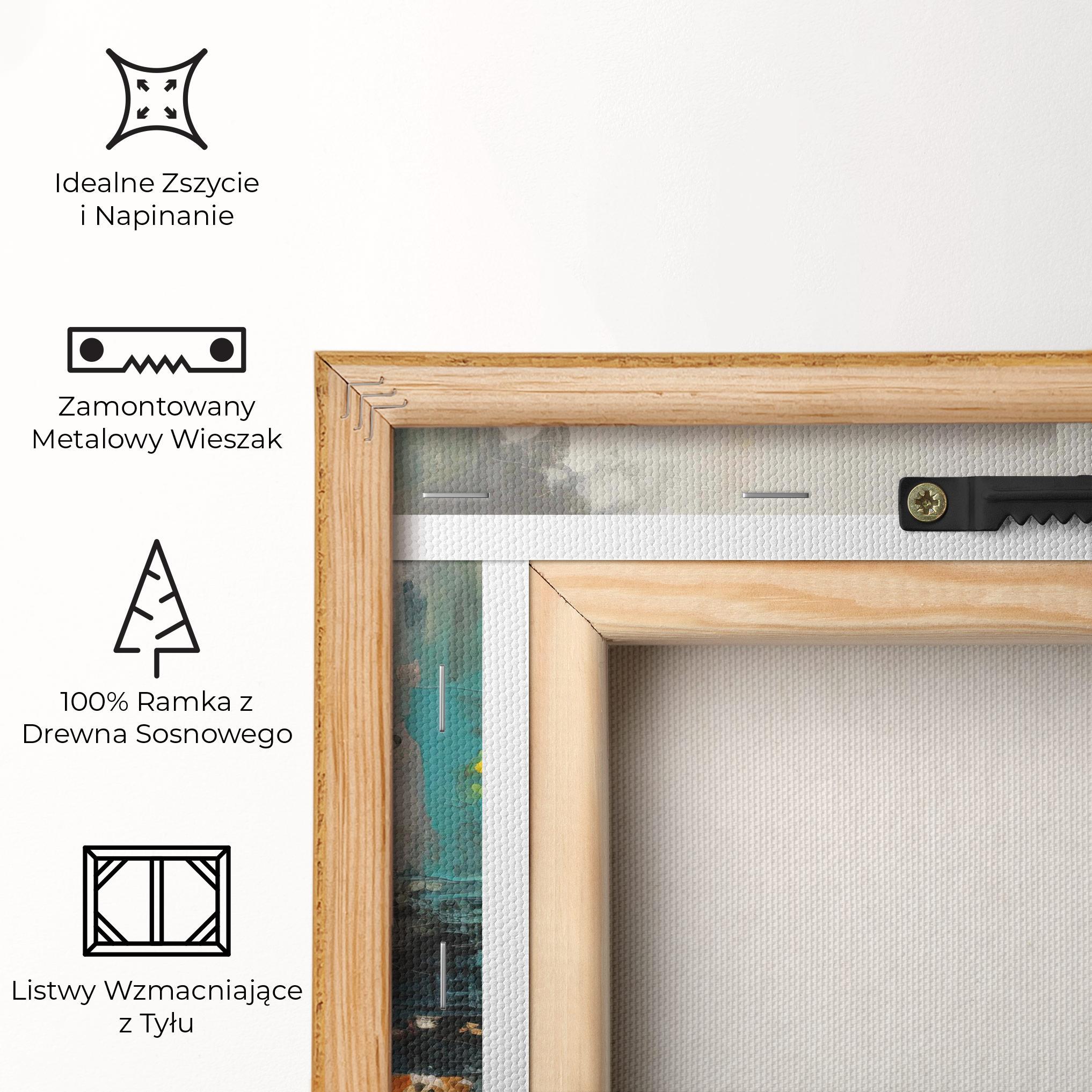 Obraz na Płótnie Abstract City Painting mockup 5