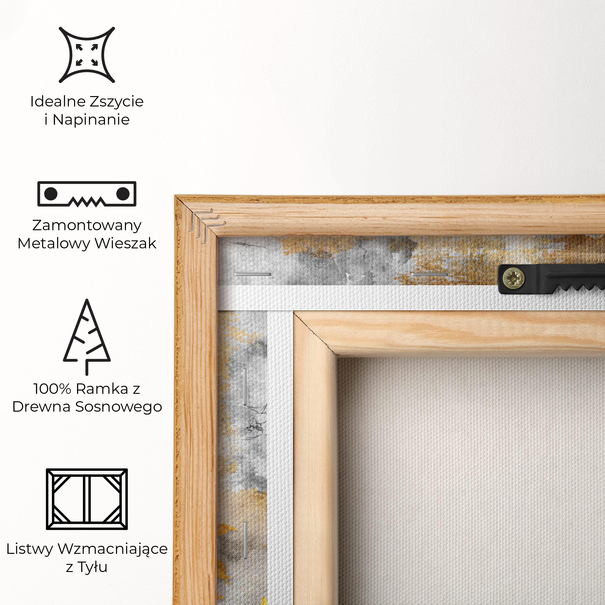 Obraz na Płótnie Gold Birds Flying mockup 5