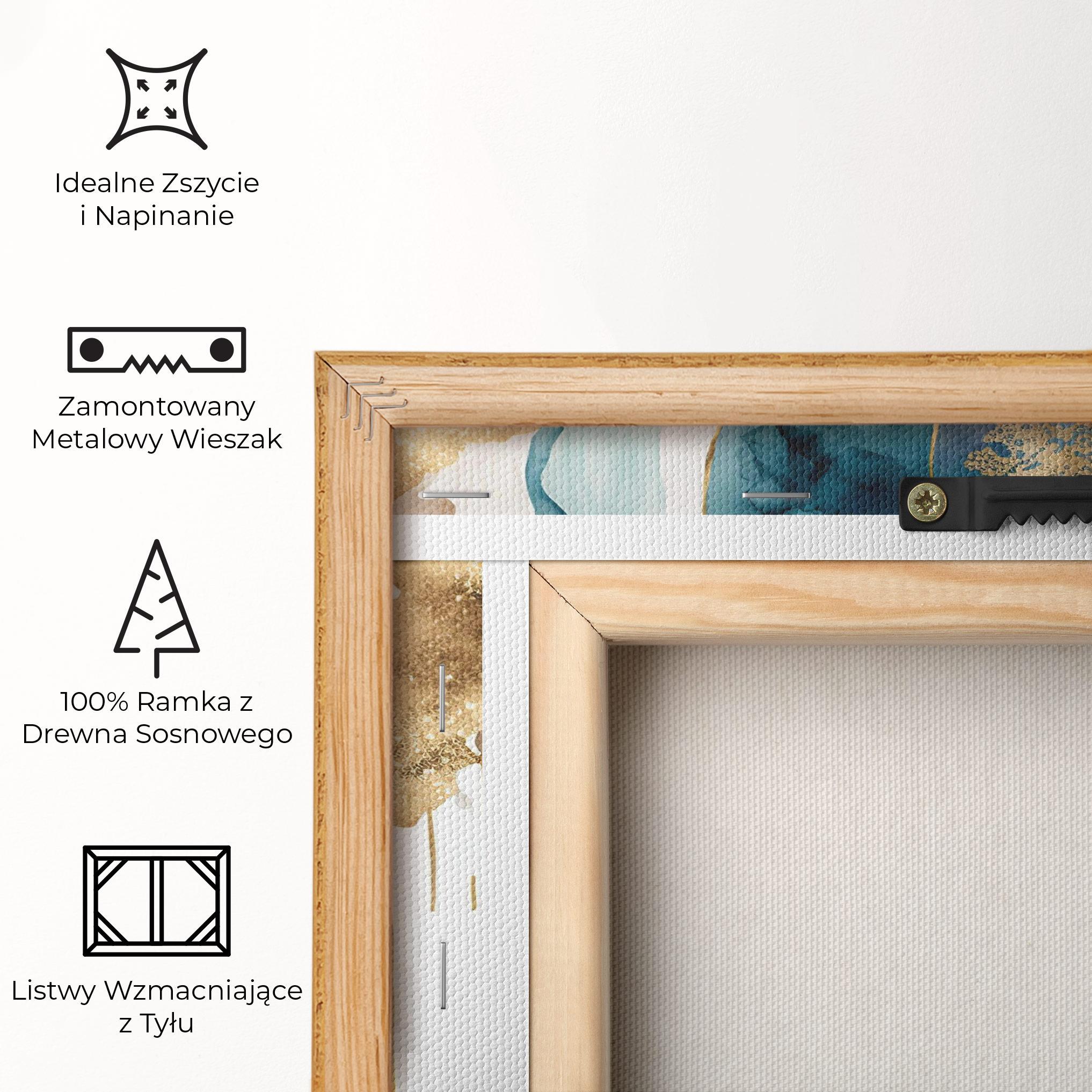 Obraz na Płótnie Light Blue Waves mockup 5