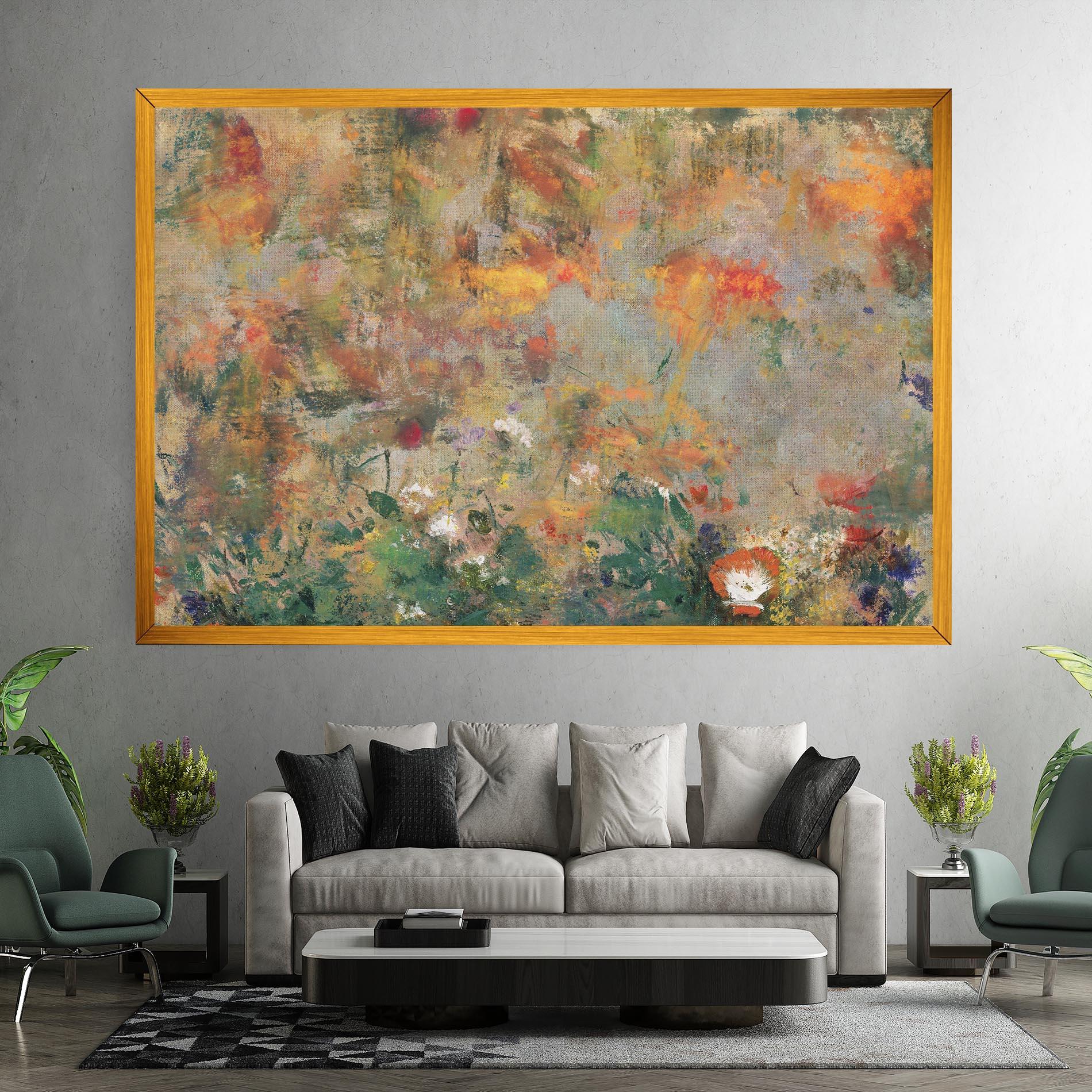 Obraz na Płótnie Abstract Flowers mockup 7