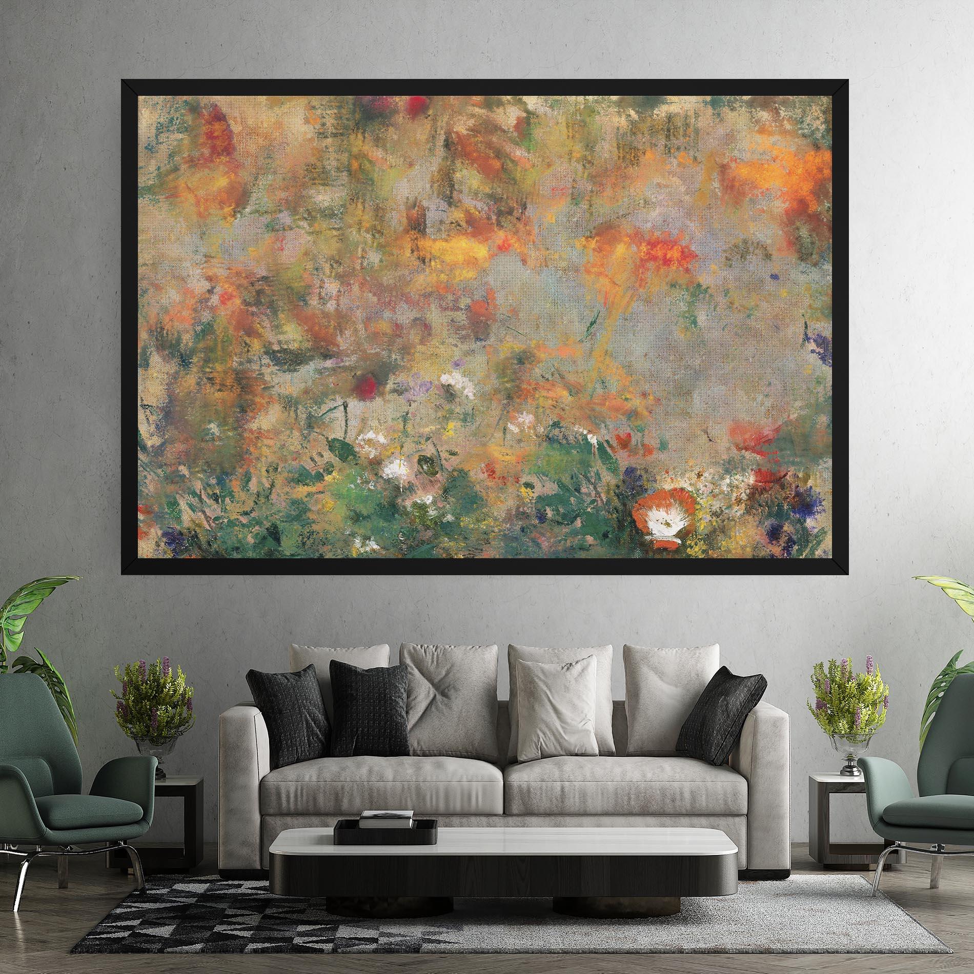 Obraz na Płótnie Abstract Flowers mockup 7