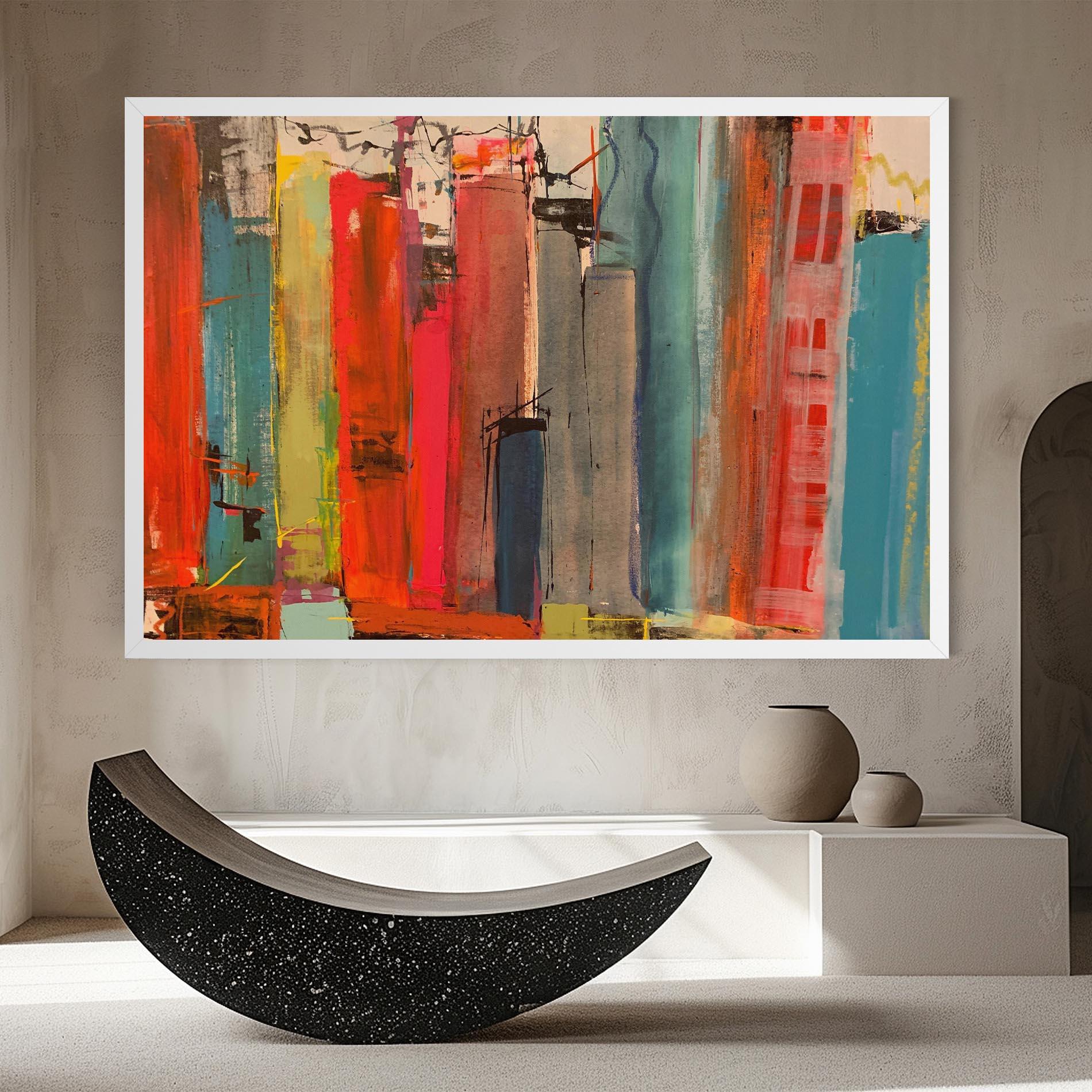 Obraz na Płótnie Abstract Buildings mockup 8