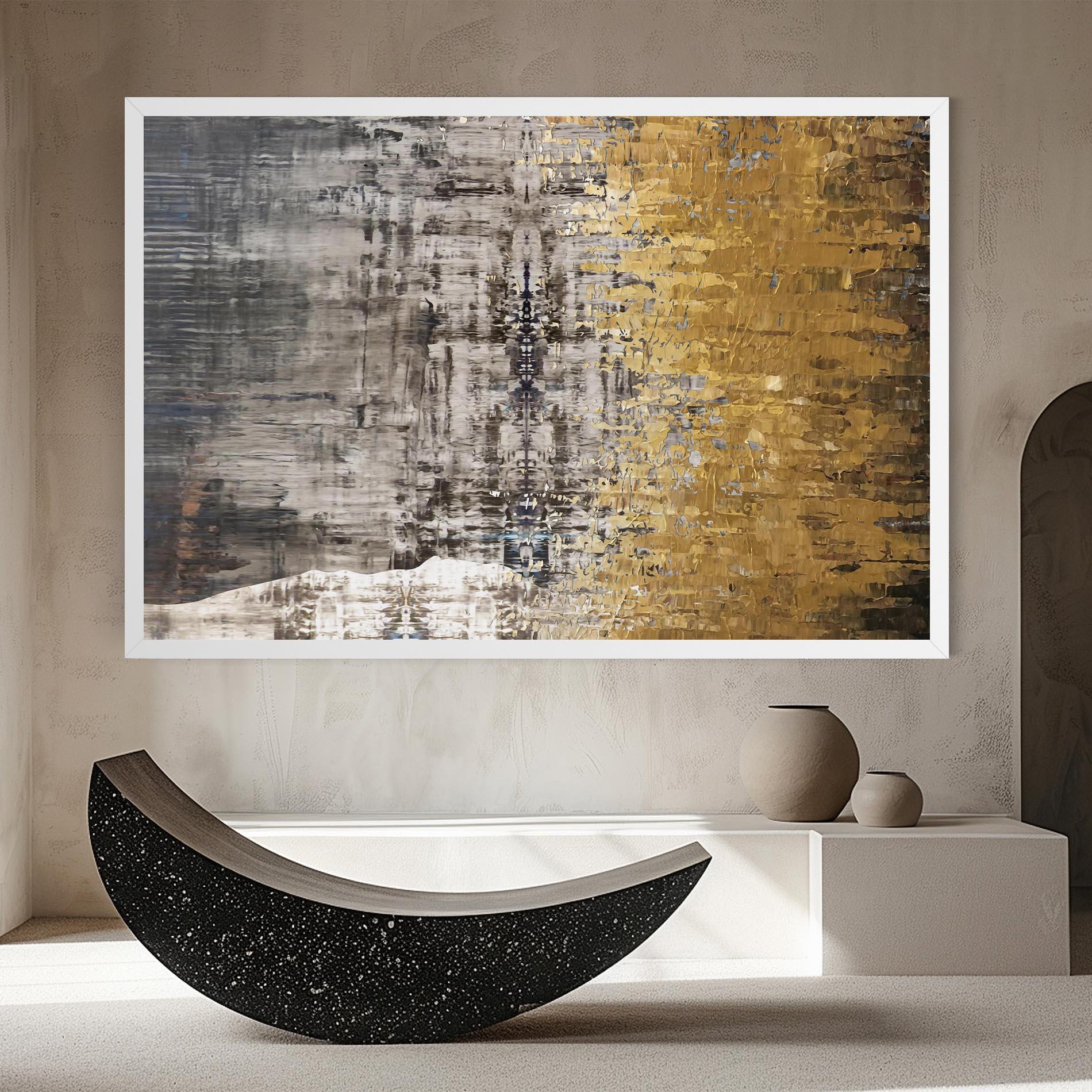 Obraz na Płótnie Gold Oil Paint mockup 8