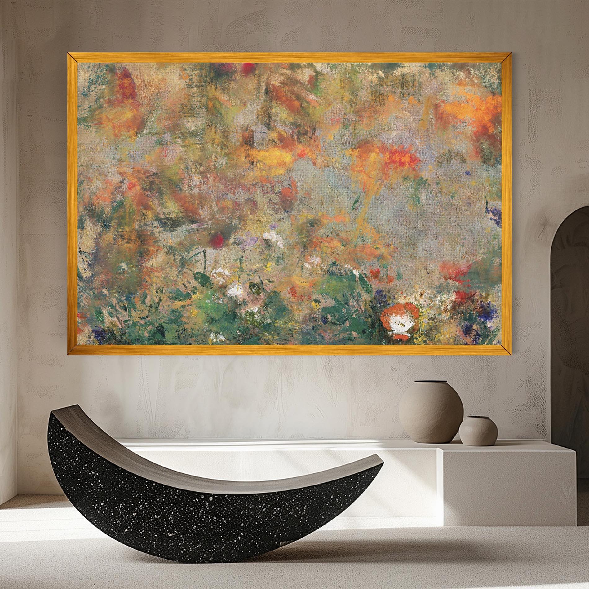 Obraz na Płótnie Abstract Flowers mockup 8