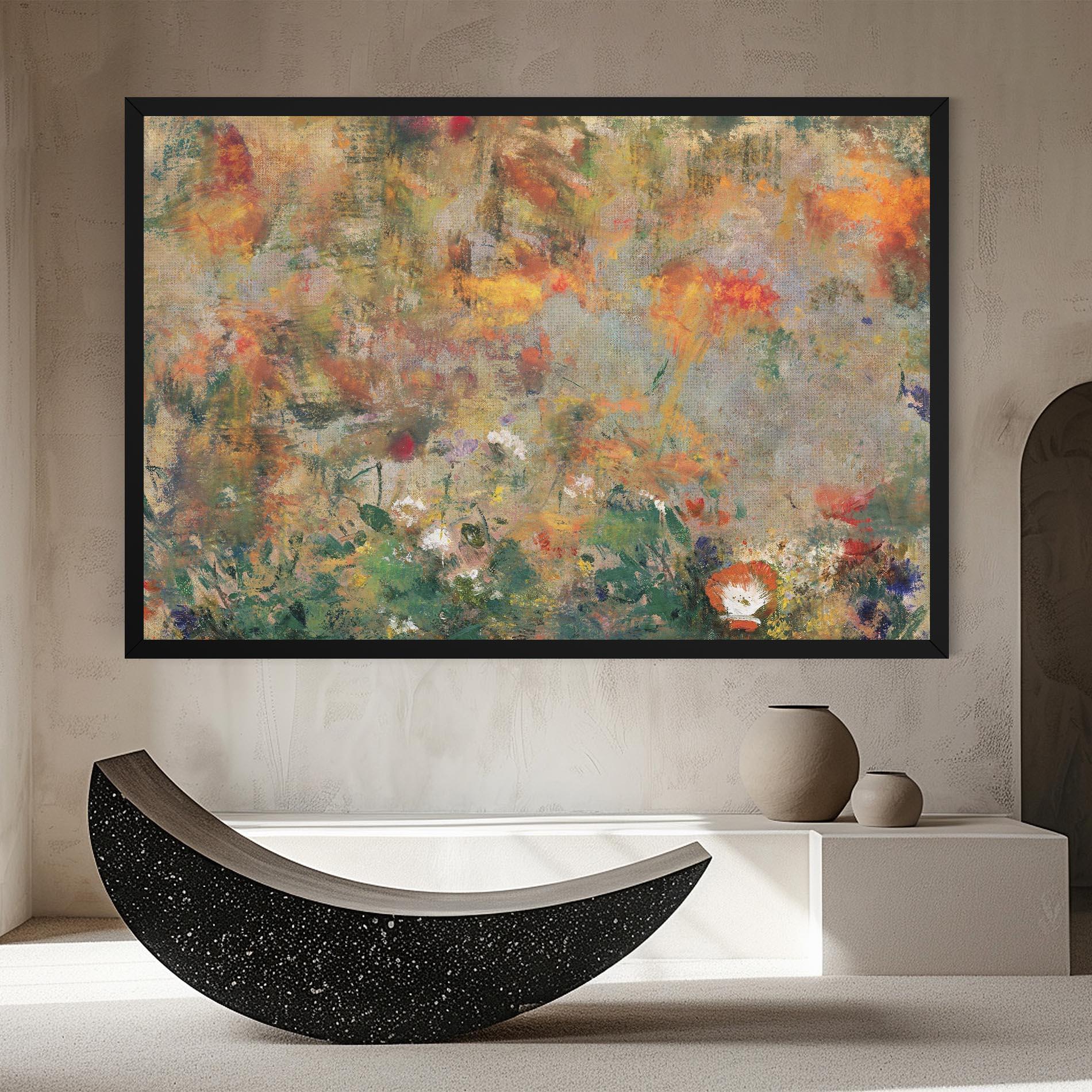 Obraz na Płótnie Abstract Flowers mockup 8