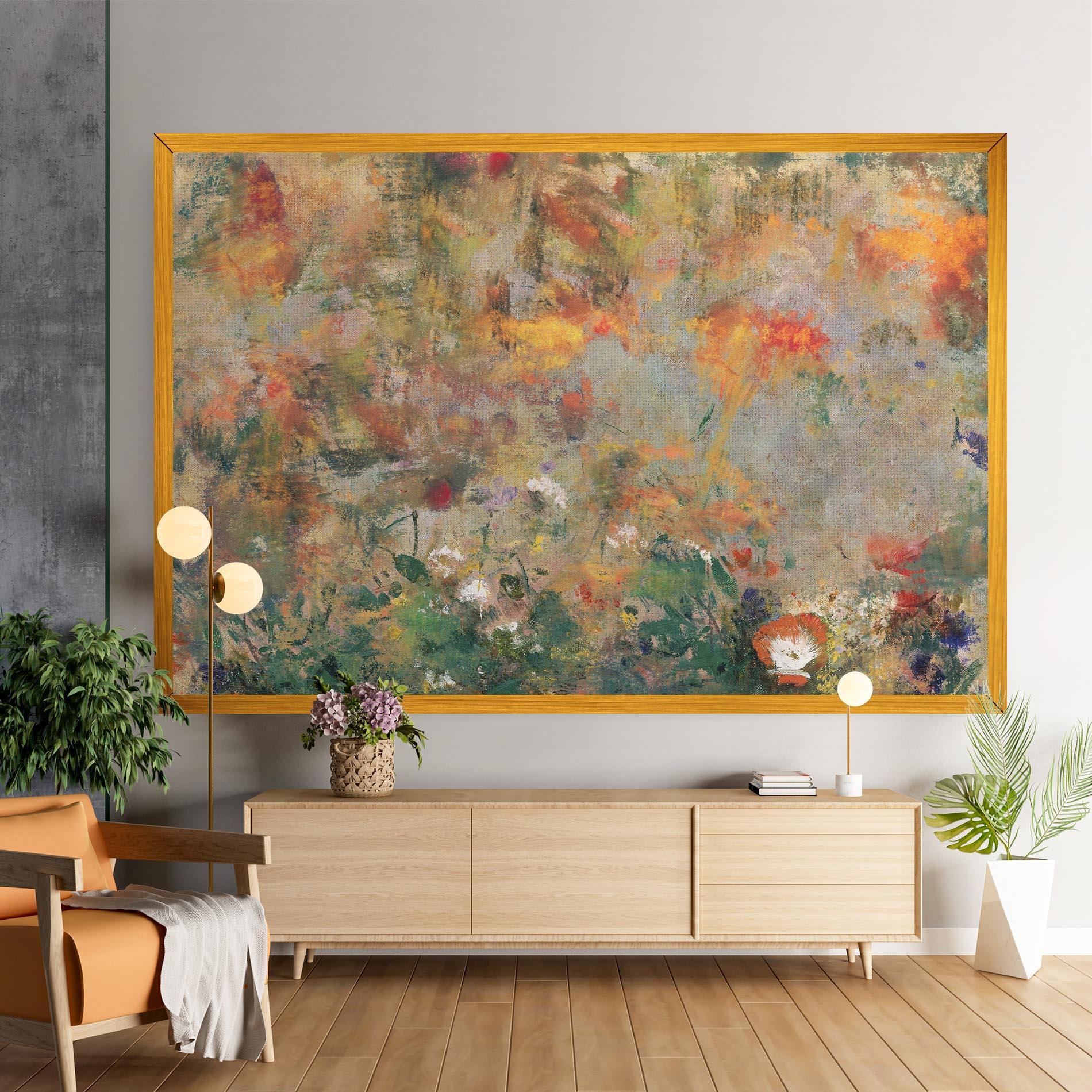 Obraz na Płótnie Abstract Flowers mockup 9