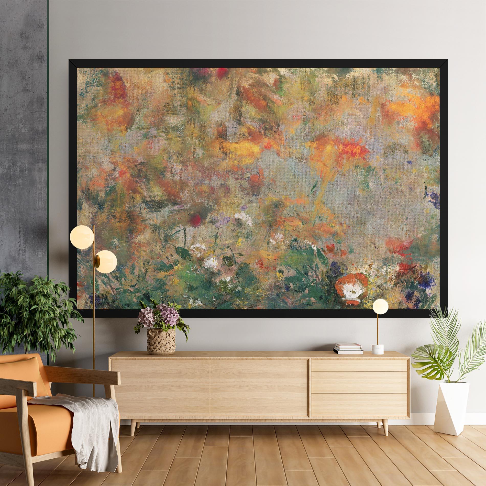 Obraz na Płótnie Abstract Flowers mockup 9