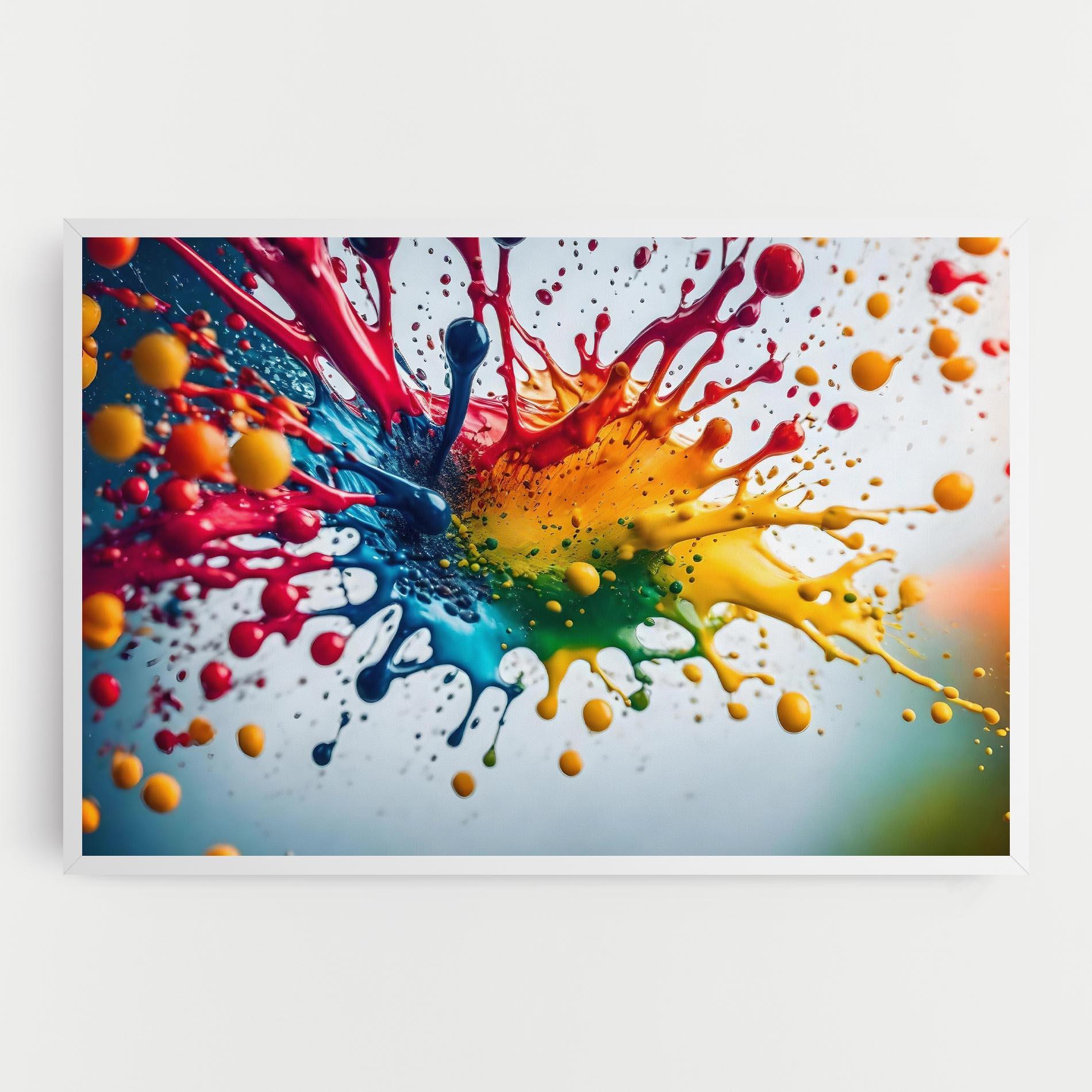 Obraz na Płótnie Colorful Splash Rainbow mockup 0
