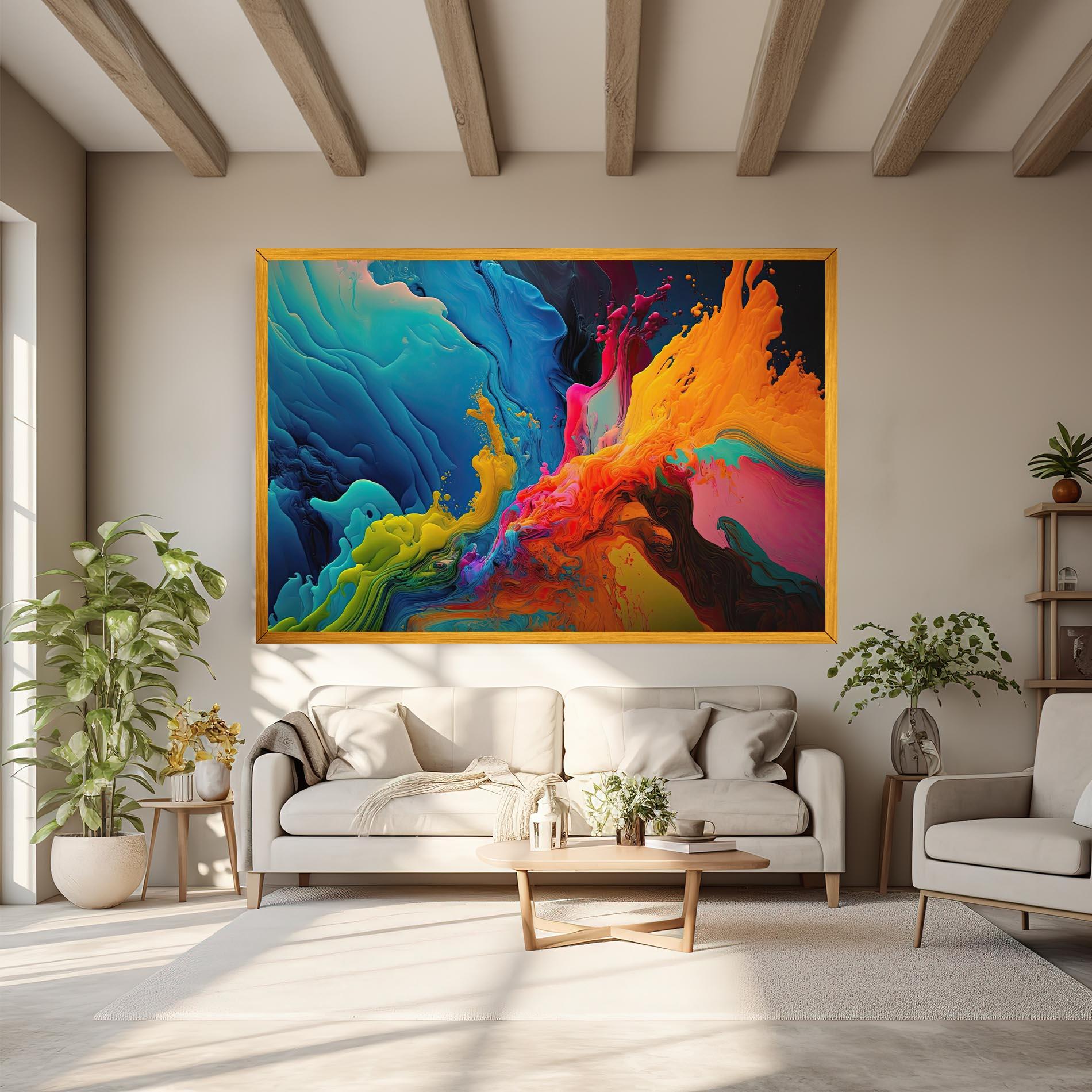 Obraz na Płótnie Color Floating mockup 6