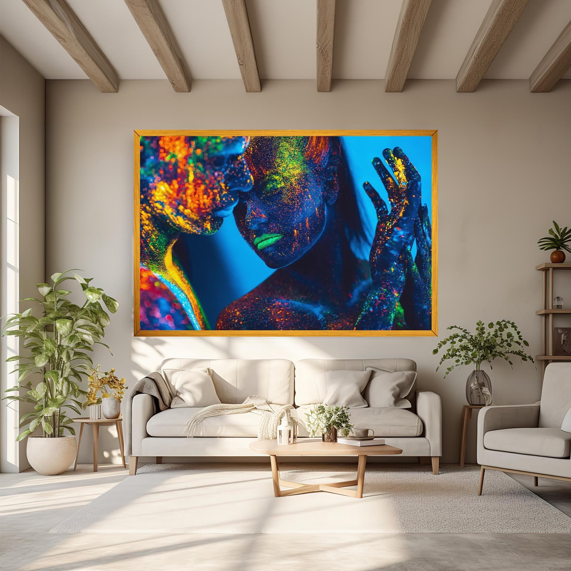 Obraz na Płótnie Fluorescent Couple mockup 6