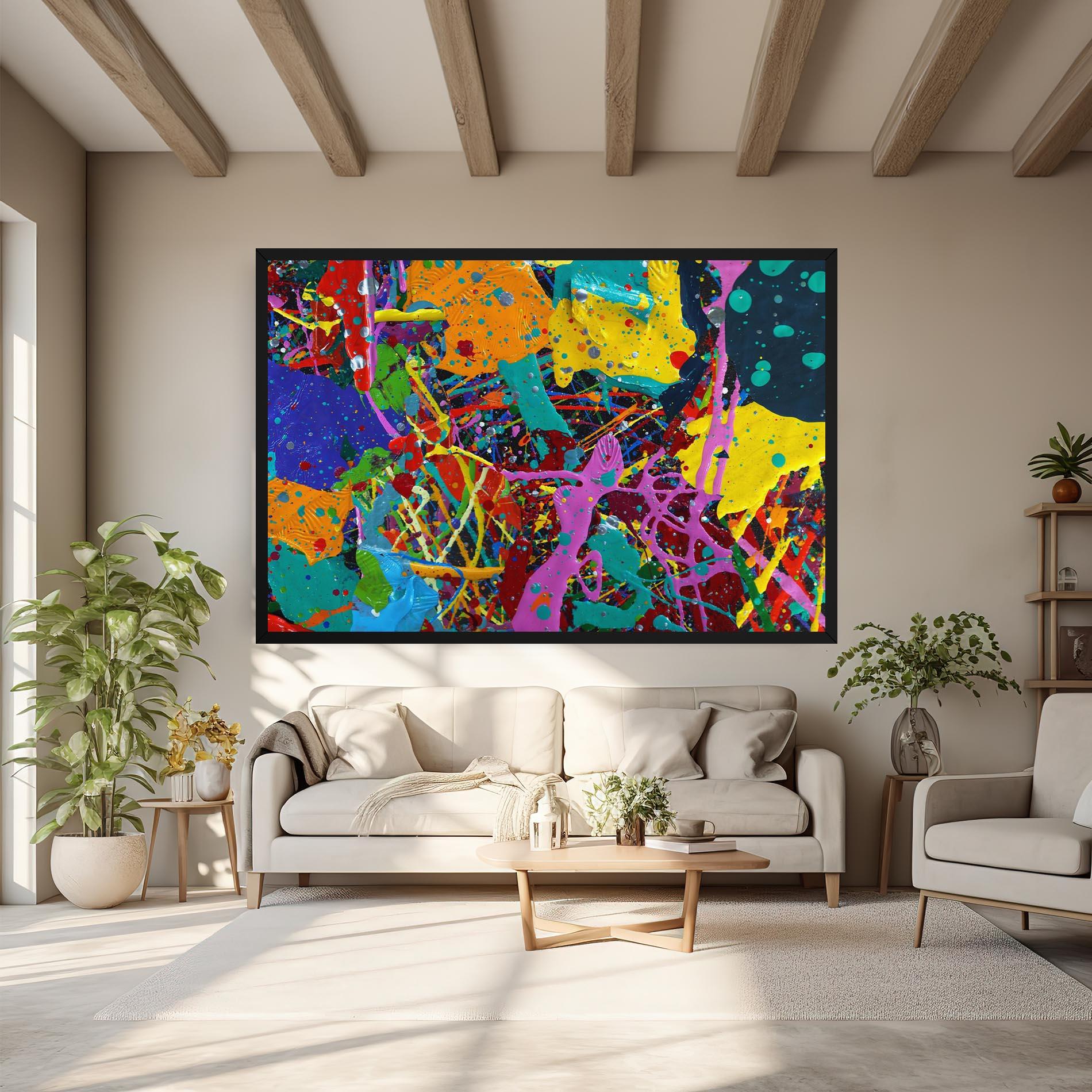 Obraz na Płótnie Dark Panorama mockup 6