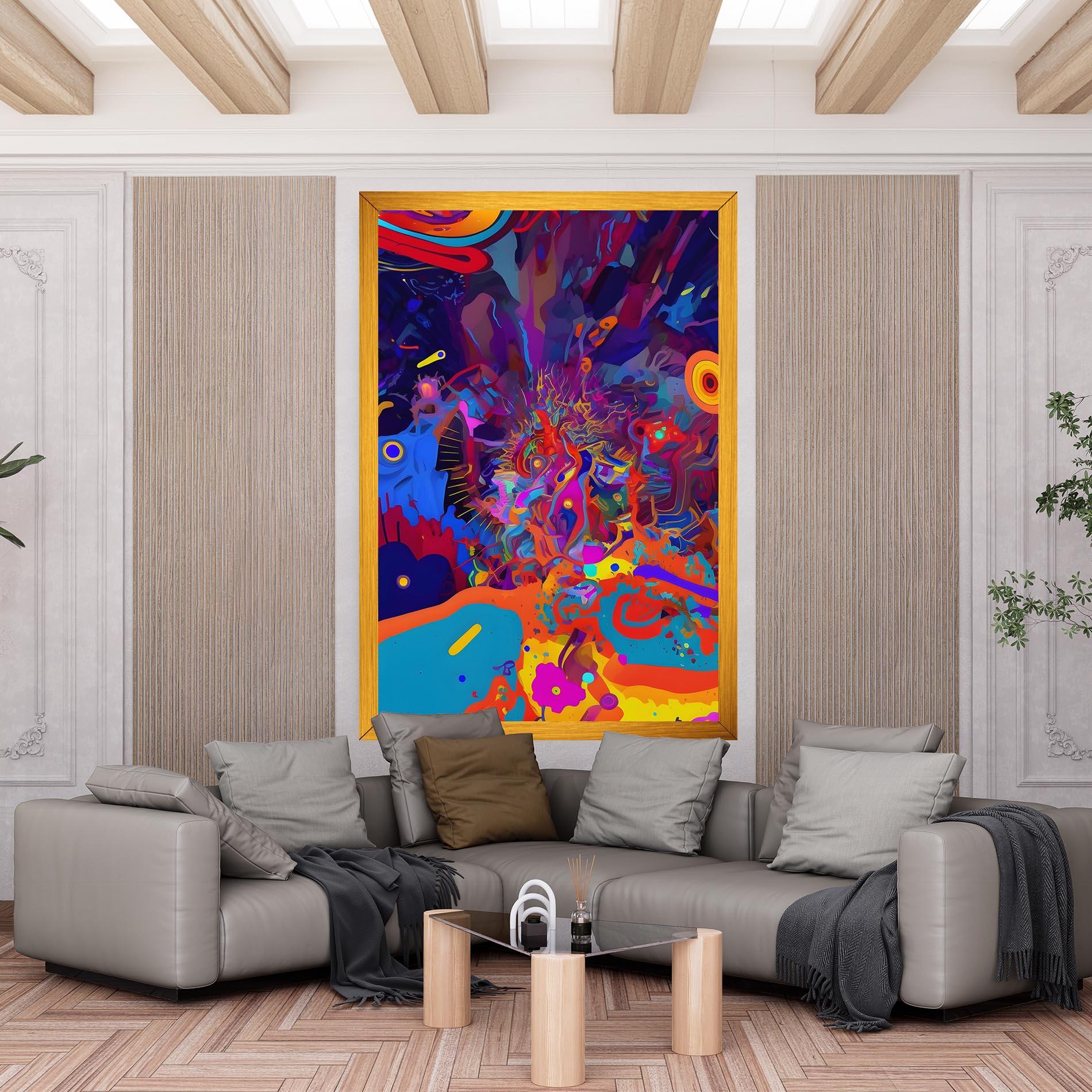 Obraz na Płótnie Abstract Color Work mockup 6