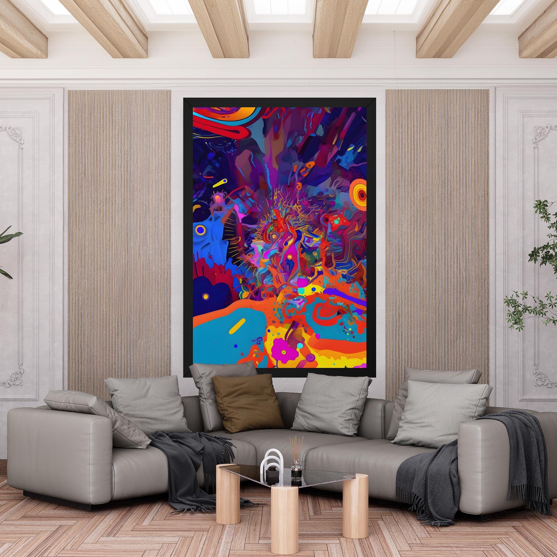 Obraz na Płótnie Abstract Color Work mockup 6