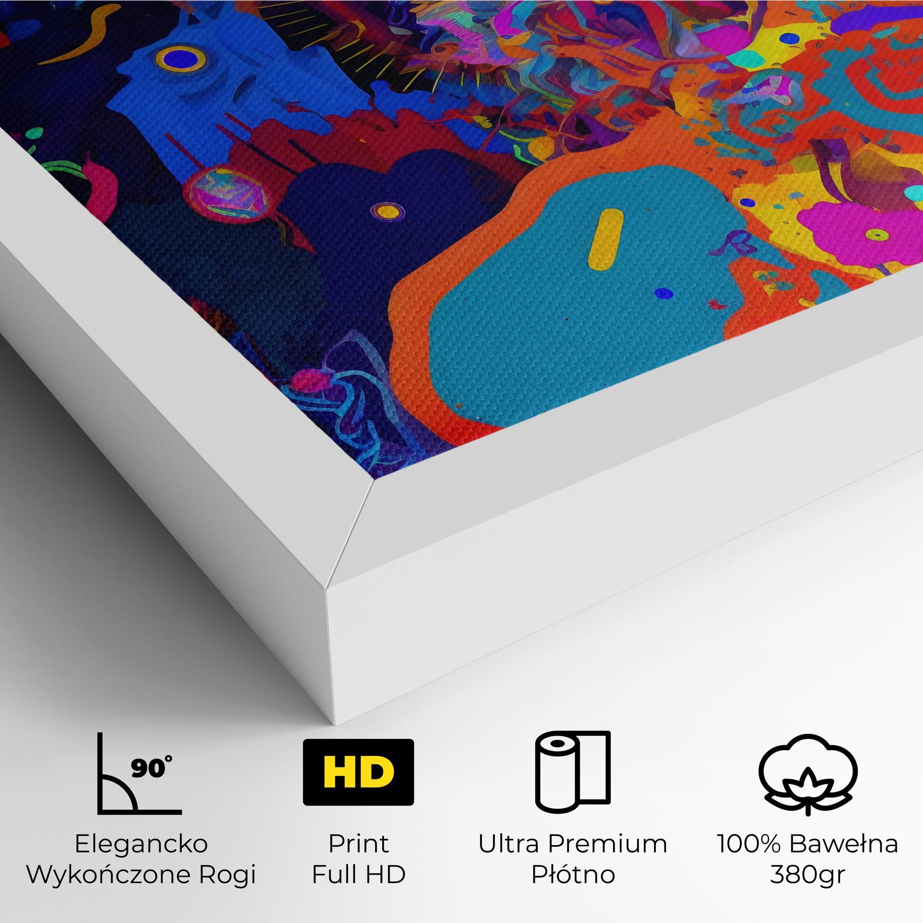 Obraz na Płótnie Abstract Color Work mockup 4