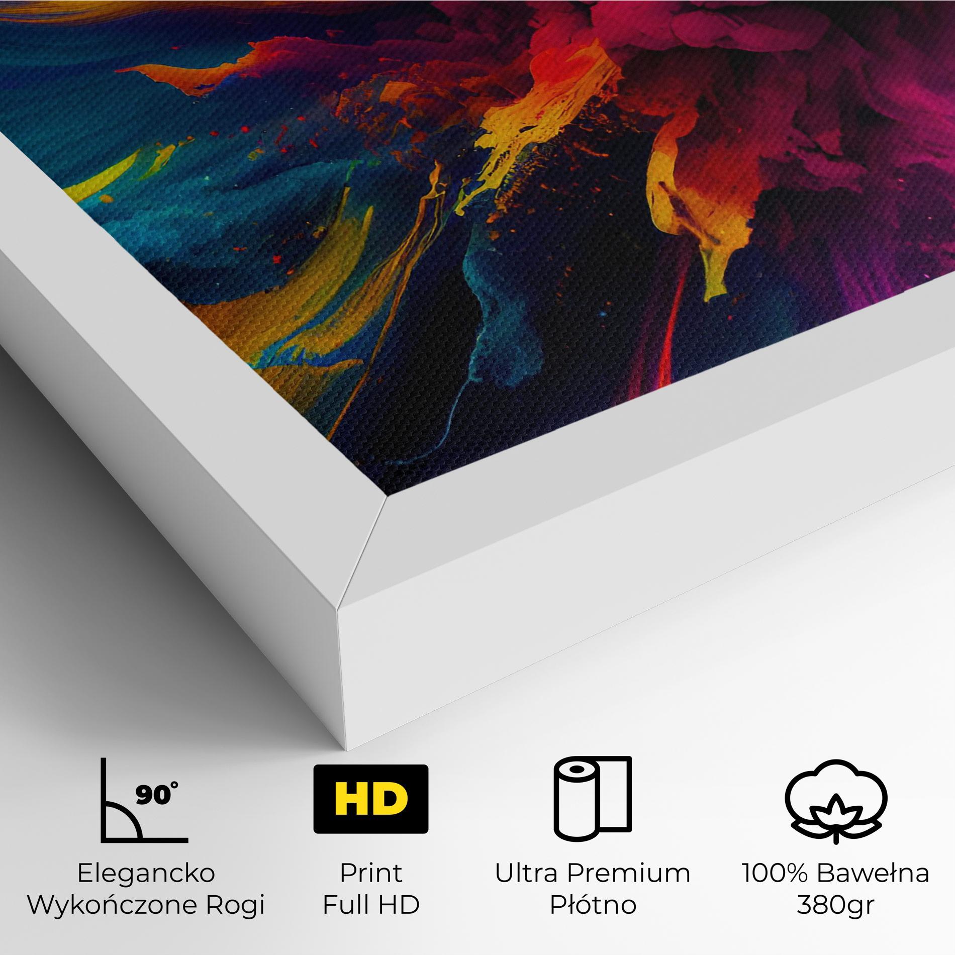 Obraz na Płótnie Colorful Paint Explosion mockup 4