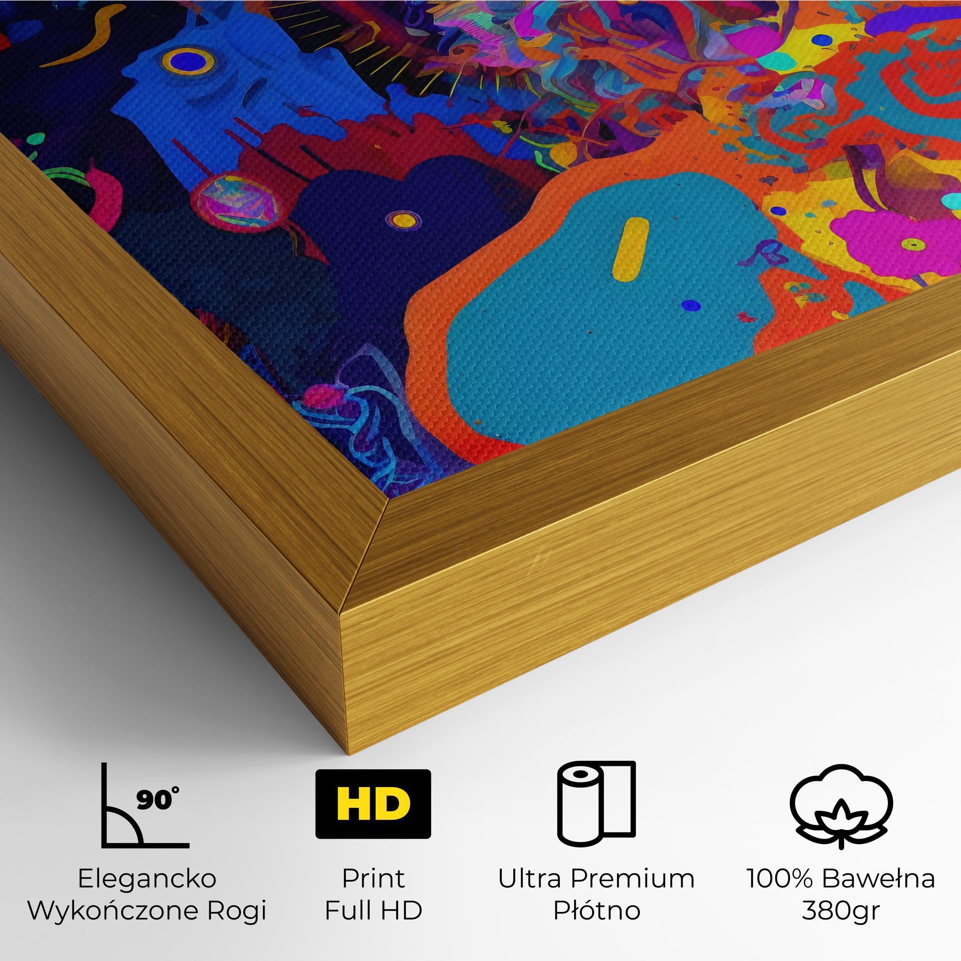 Obraz na Płótnie Abstract Color Work mockup 4