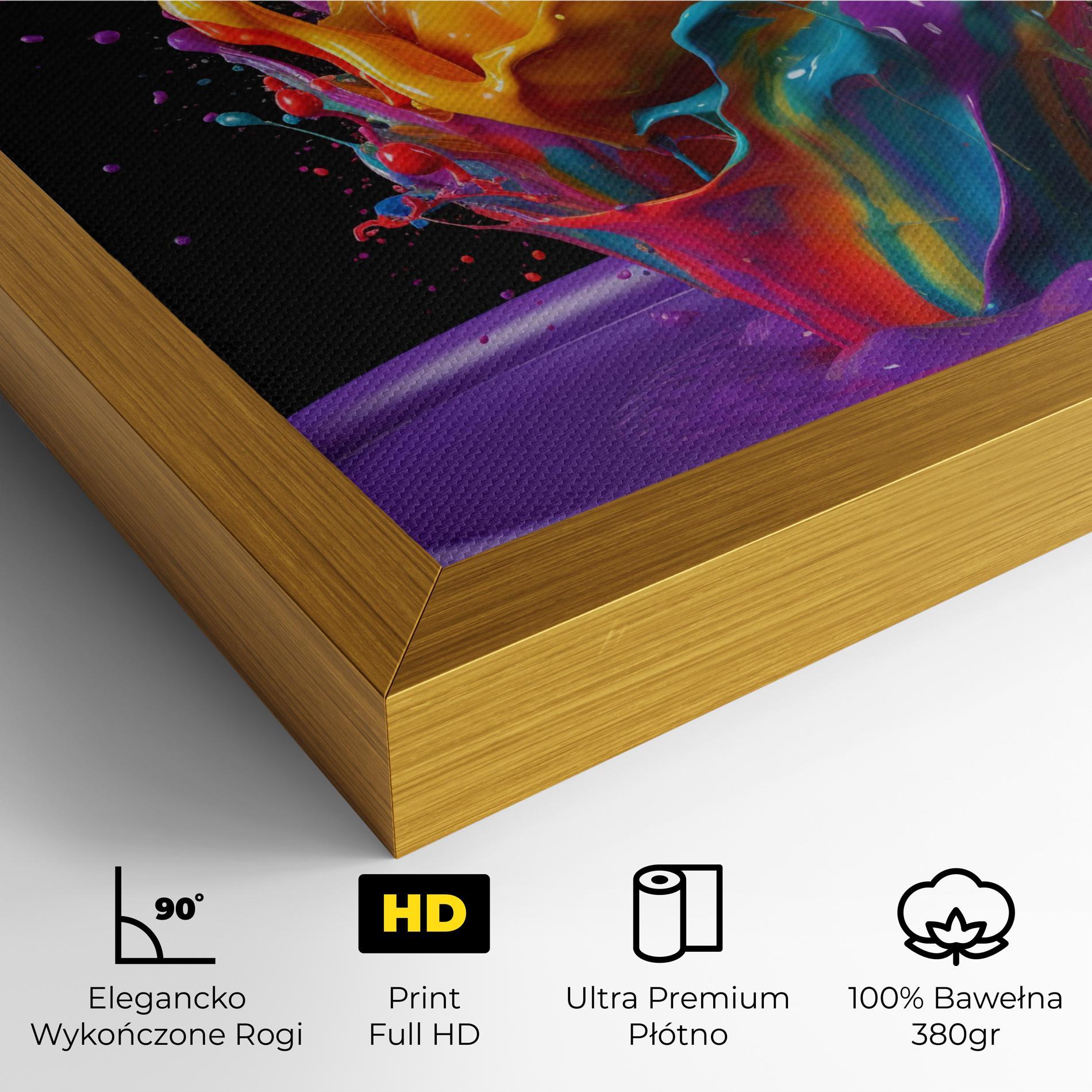 Obraz na Płótnie Brightly Color Splashing mockup 4