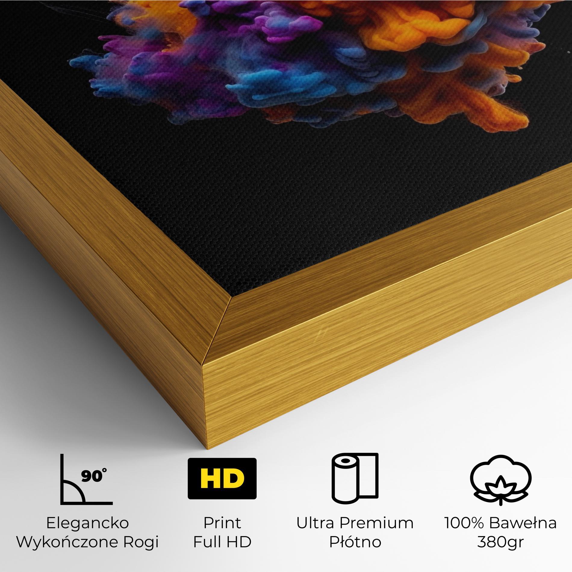 Obraz na Płótnie Colorful Cloud Liquid mockup 4
